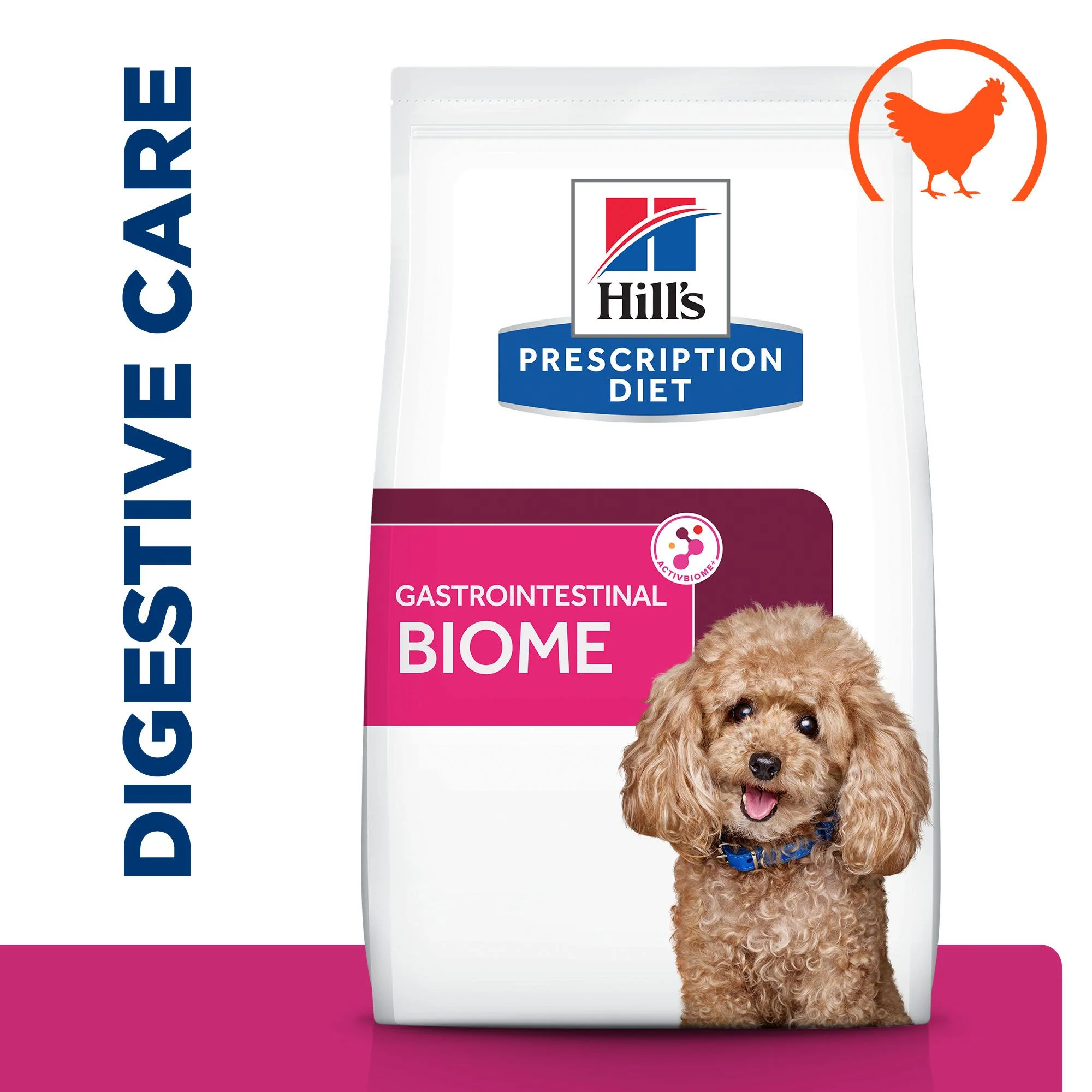 Hill’s Prescription Diet Gastrointestinal Biome Digestive/Fibre Care Mini Dry Dog Food with Chicken - 1kg Bag - Image 2