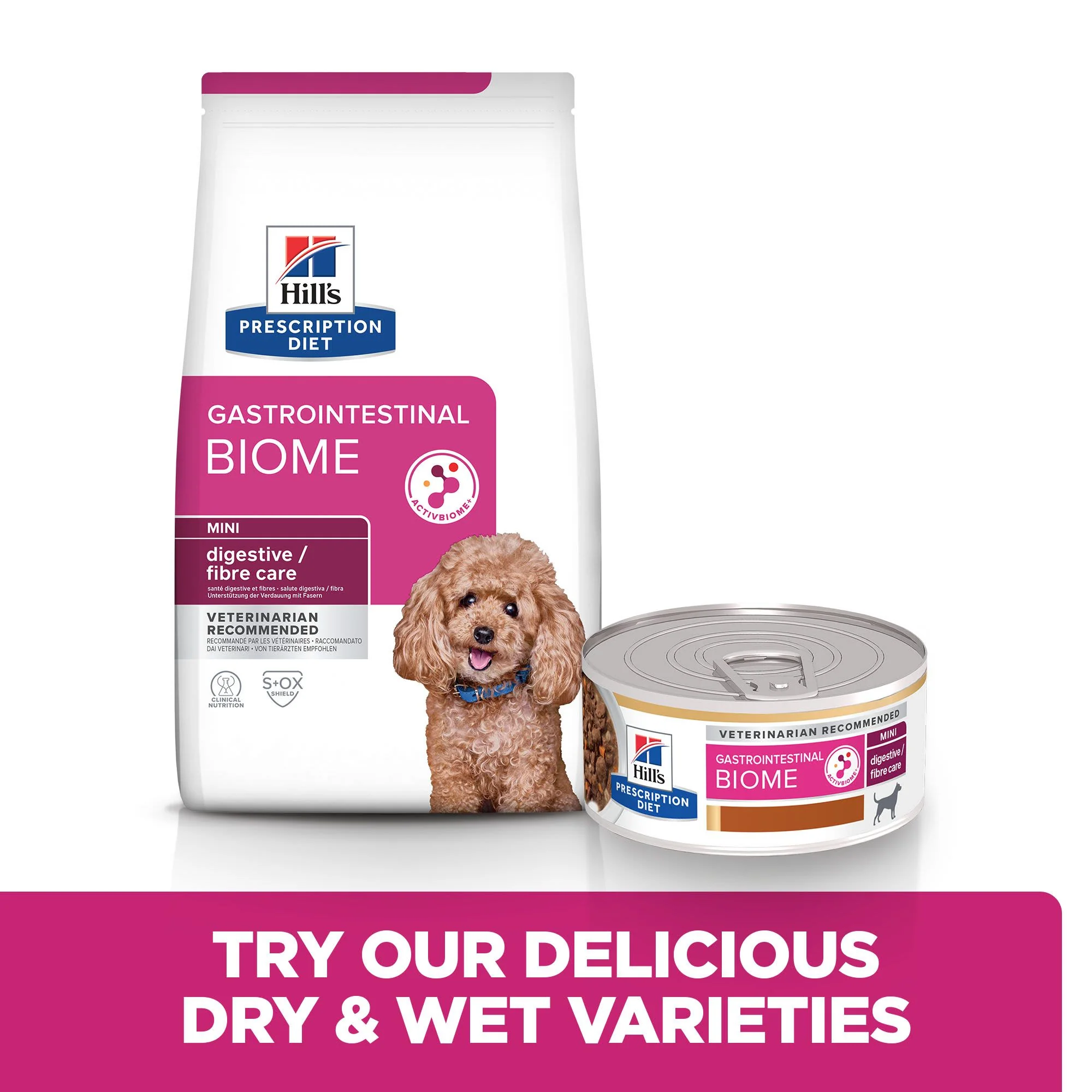 Hill’s Prescription Diet Gastrointestinal Biome Digestive/Fibre Care Mini Dry Dog Food with Chicken - 1kg Bag - Image 5