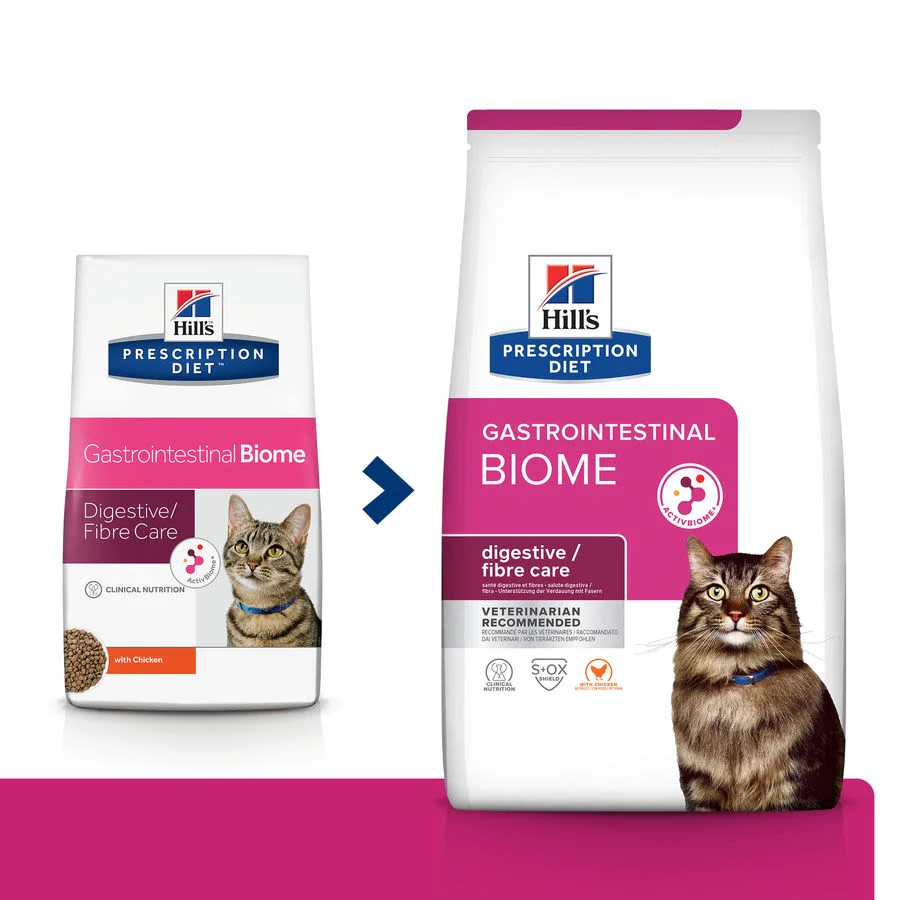 Hill's Prescription Diet Gastrointestinal Biome Dry Cat Food with Chicken - Image 3
