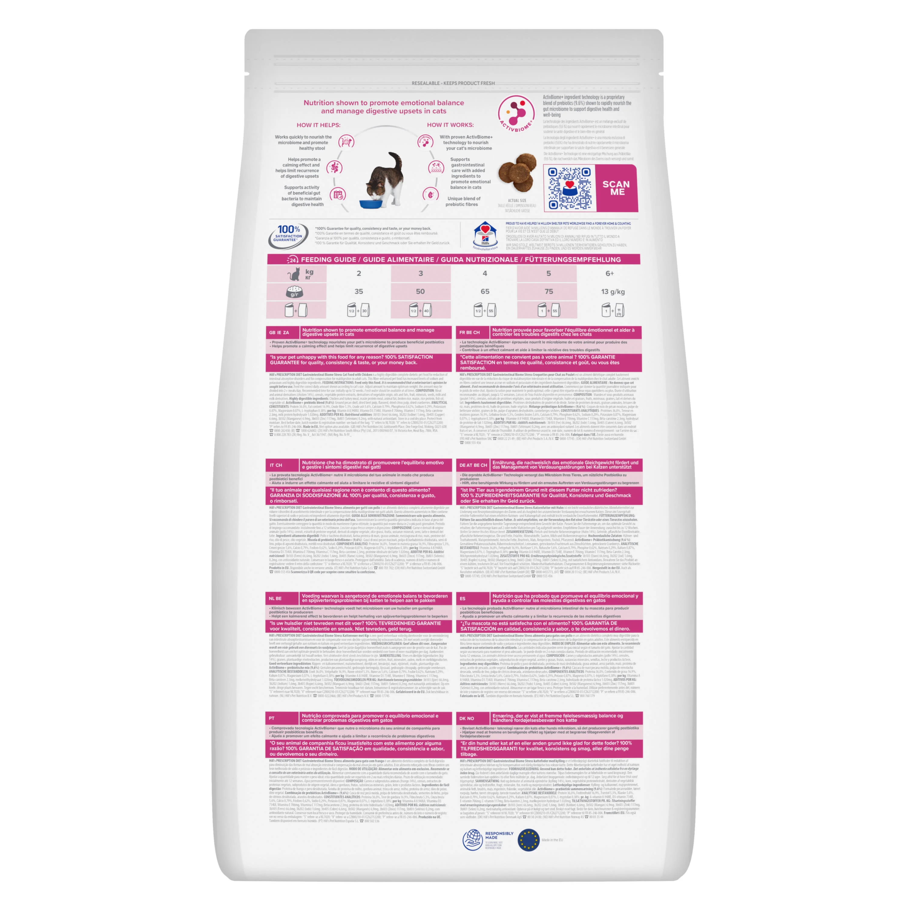 Hill’s Prescription Diet Gastrointestinal Biome Stress Dry Cat Food - Image 2