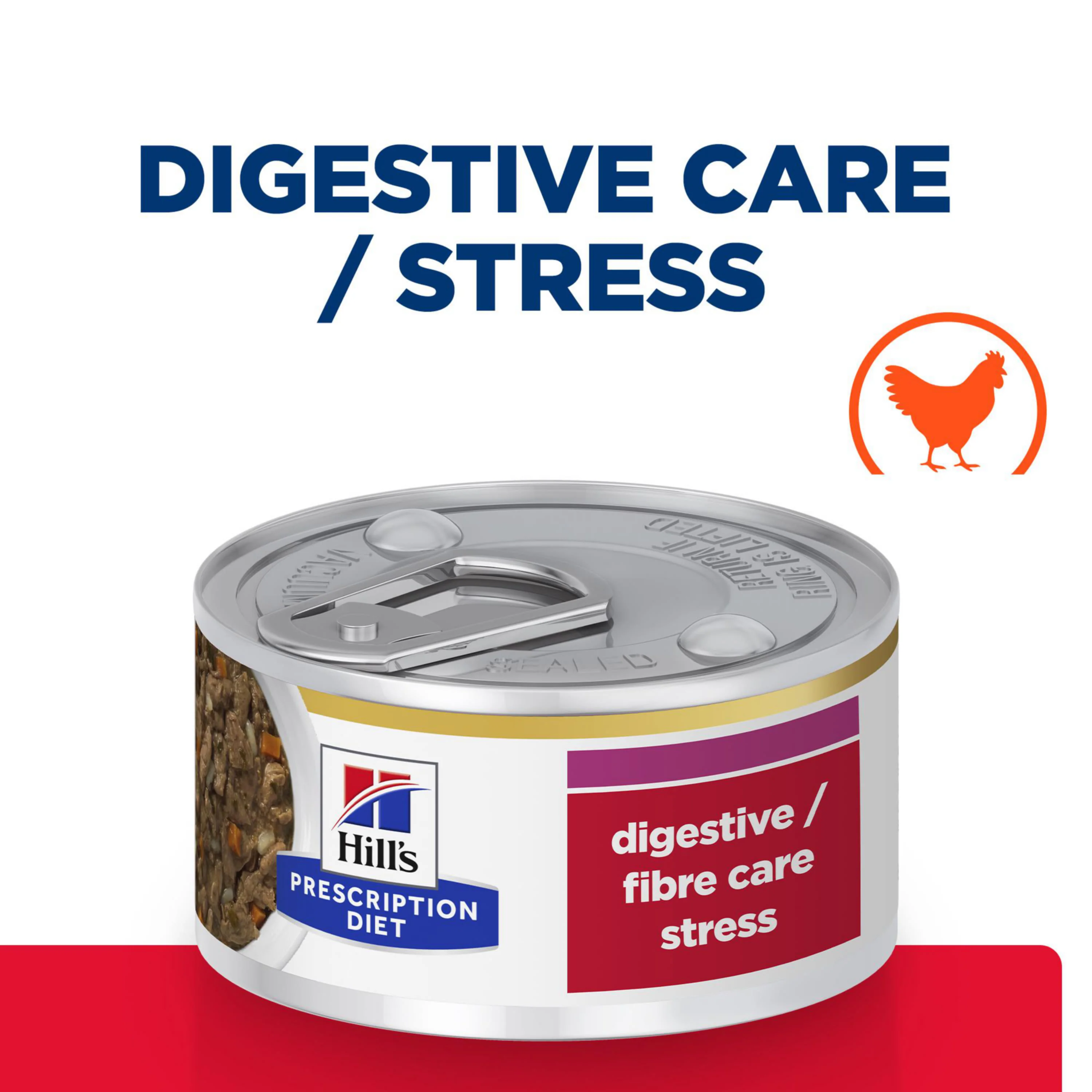 Hill’s Prescription Diet Gastrointestinal Biome Stress Stew with Chicken & Added Vegetables Can Wet Cat Food - Image 2