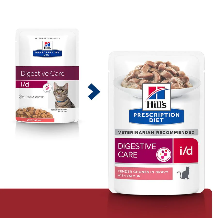 Hill's Prescription Diet i/d Digestive Care Wet Cat Food  - Salmon - Image 2