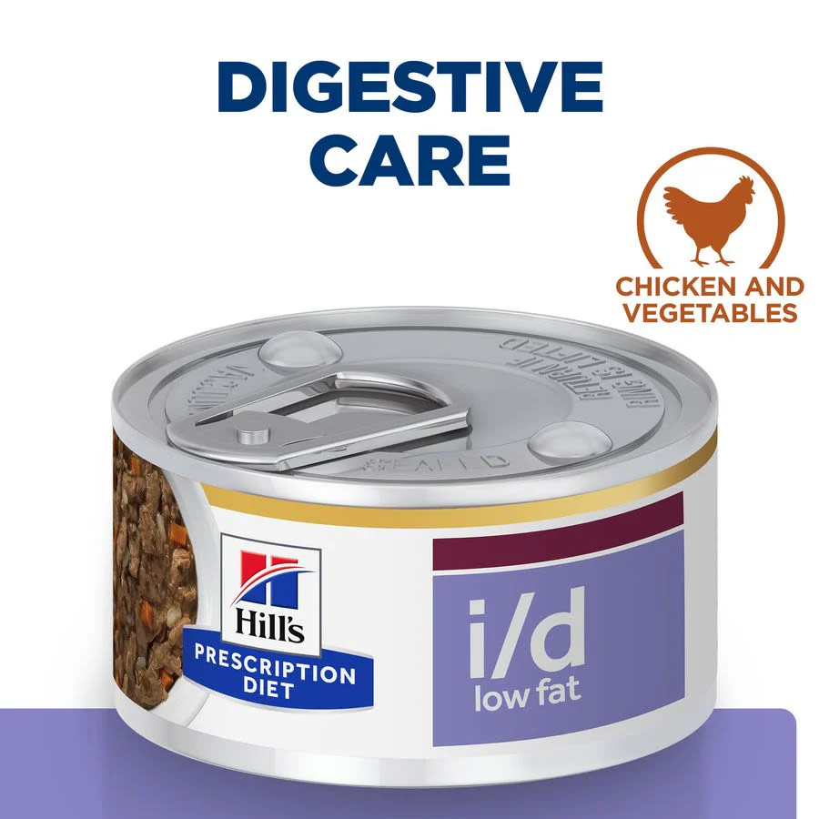 Hill's Prescription Diet i/d Low Fat Digestive Care Wet Dog Food - Chicken & Added Vegetables - Image 2