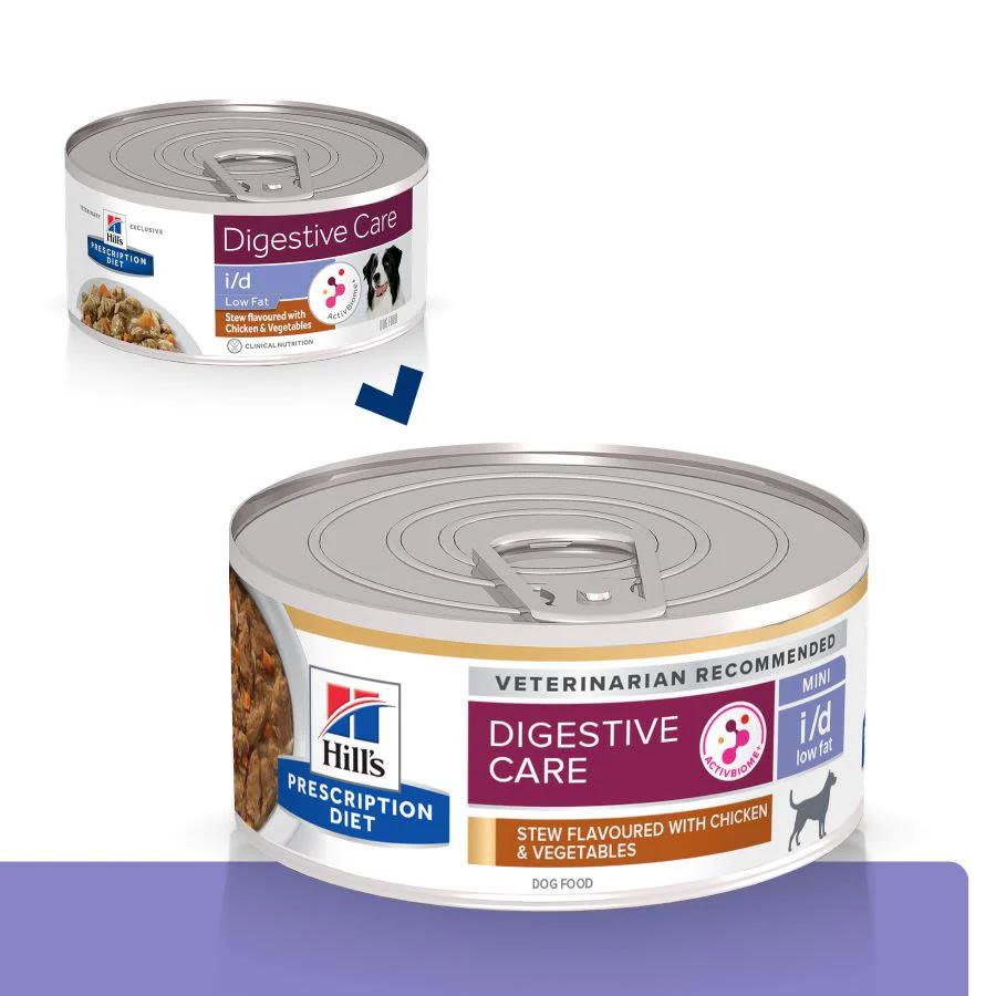 Hill's Prescription Diet i/d Low Fat Digestive Care Wet Dog Food - Chicken & Added Vegetables - Image 3