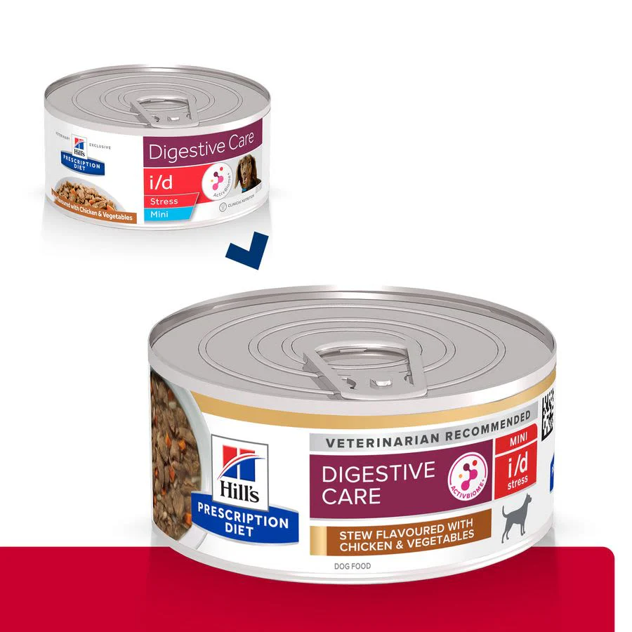 Hill's Prescription Diet i/d Stress Mini Digestive Care Adult/Senior Wet Dog Food - Chicken with Vegetables Stew - Image 4