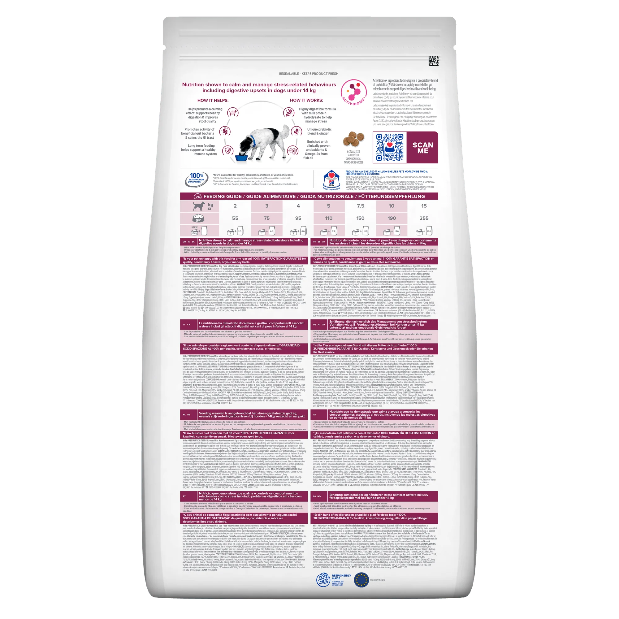 Hill's Prescription Diet i/d Stress Mini Digestive Care Dry Dog Food with Chicken - 6kg Bag - Image 3