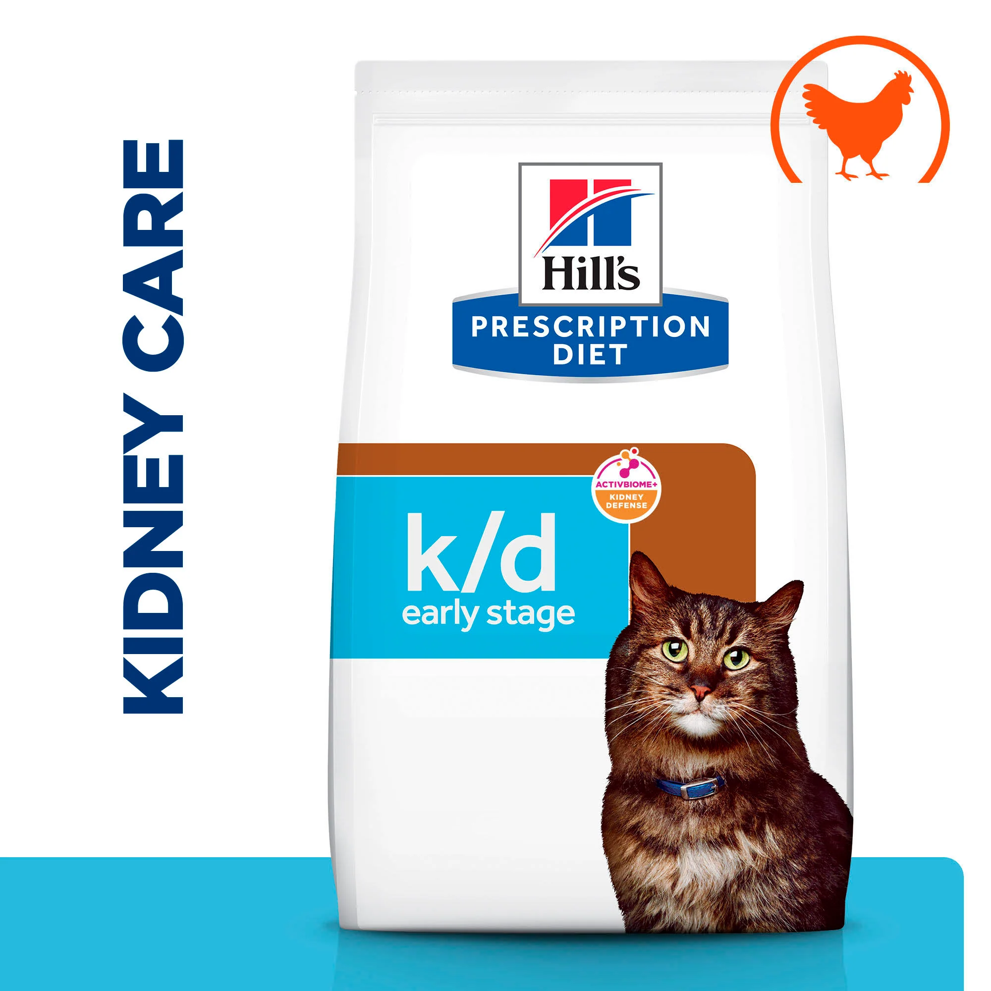 Hill's Prescription Diet k/d Early Stage Kidney Care Dry Cat Food - 3kg Bag - Image 2