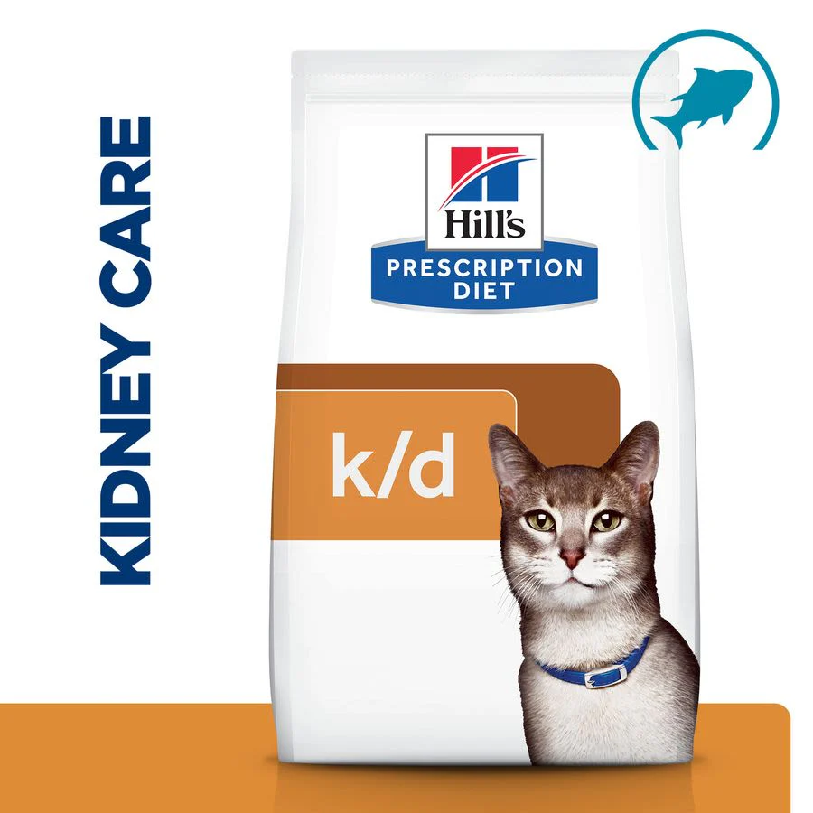 Hill's Prescription Diet k/d Kidney Care Dry Cat Food with Tuna - Image 2