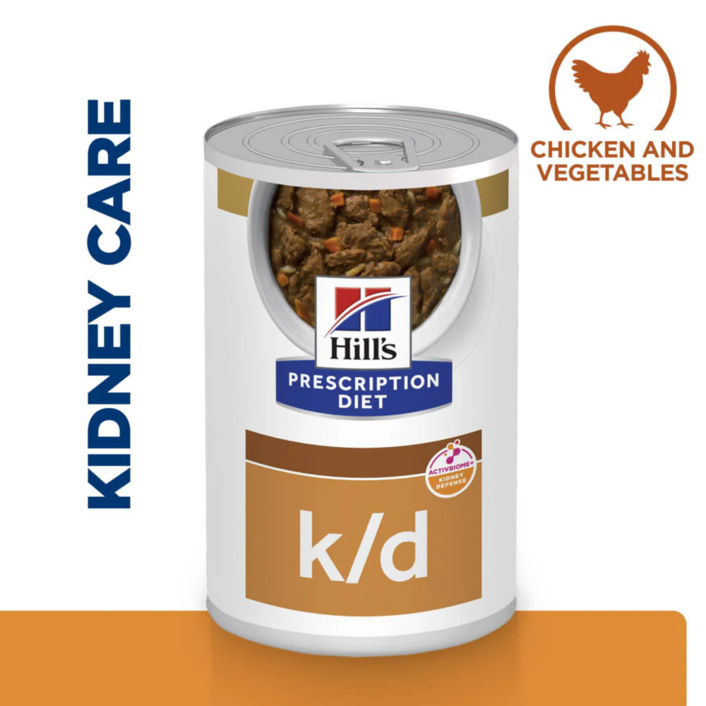 Hill's Prescription Diet k/d Kidney Care Stew Dog Food with Chicken and added Vegetables - Image 2