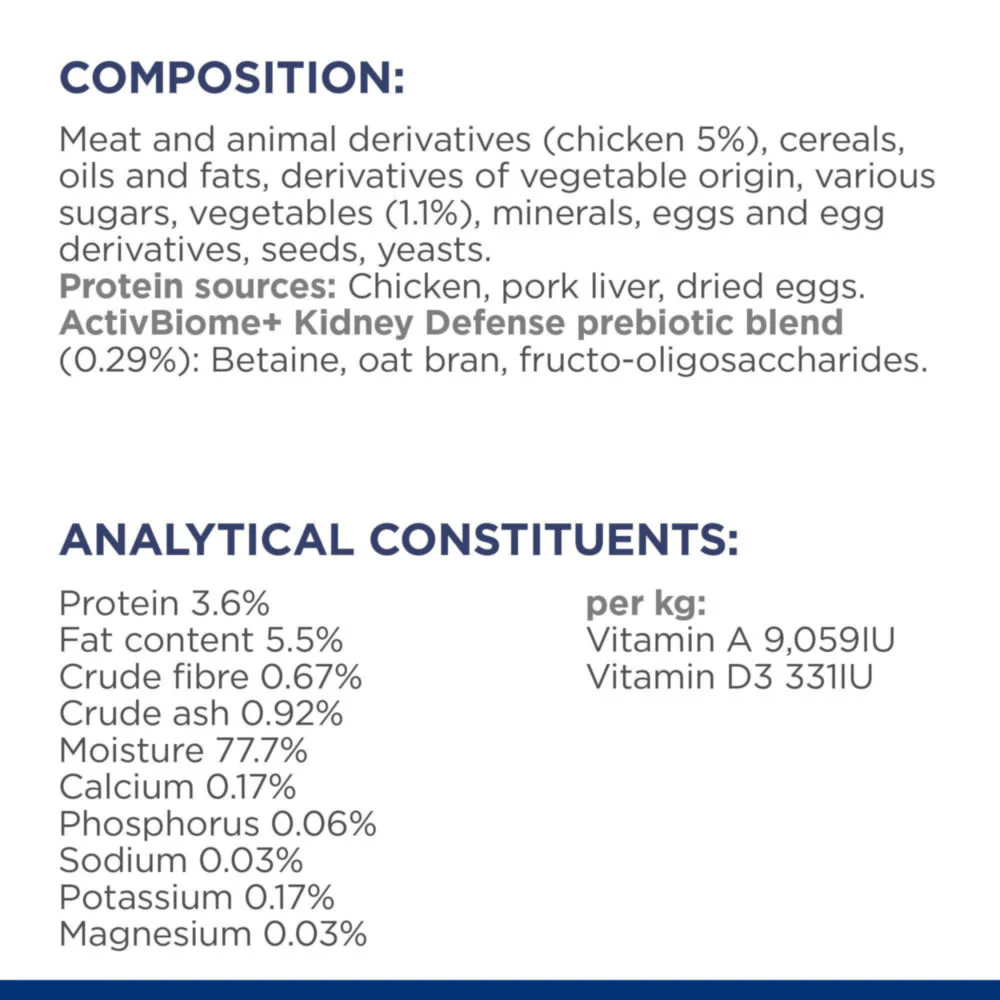 Hill's Prescription Diet k/d Kidney Care Stew Dog Food with Chicken and added Vegetables - Image 8