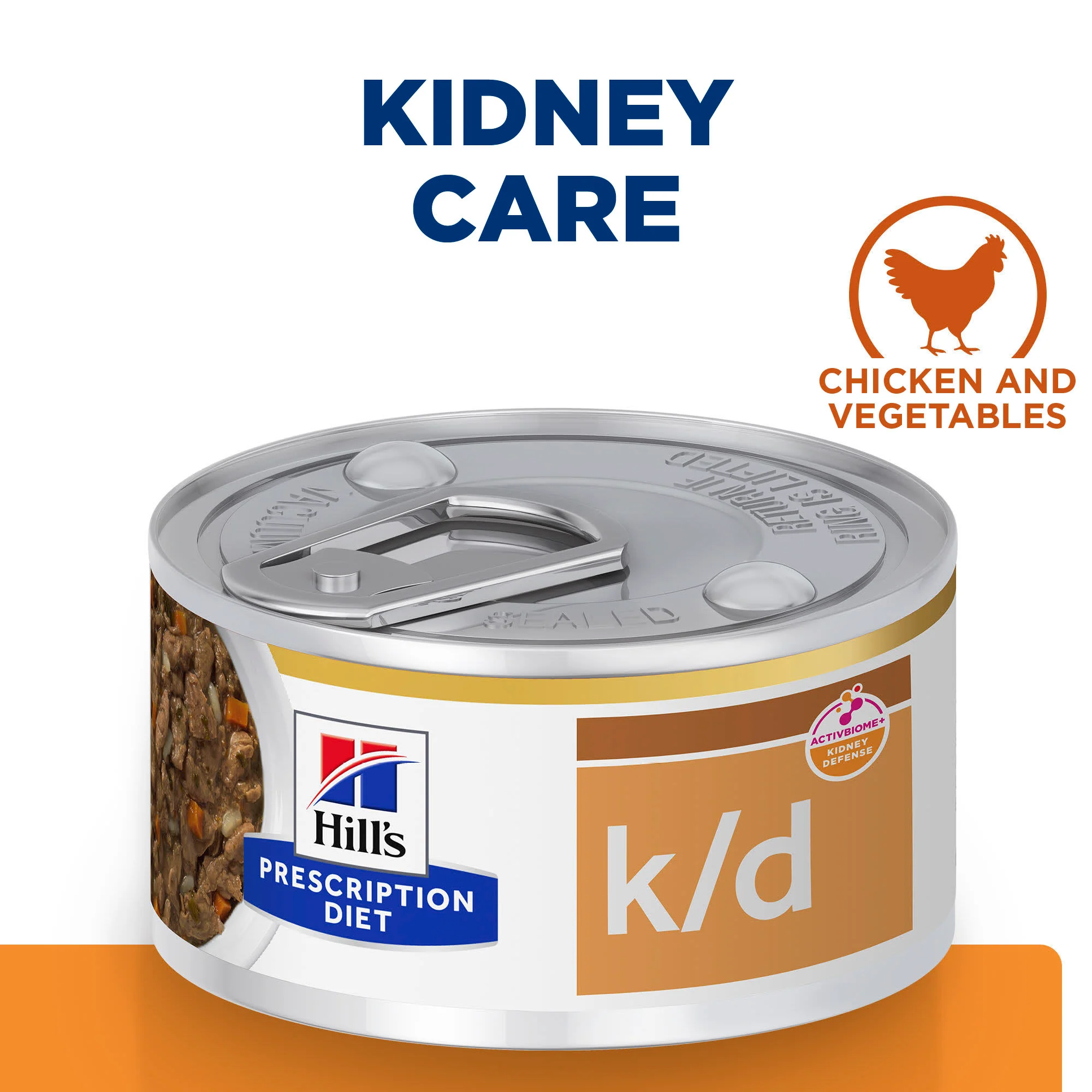 Hill's Prescription Diet k/d Kidney Care Stew Wet Cat Food with Chicken and added Vegetables - 24 x 82g Can - Image 2