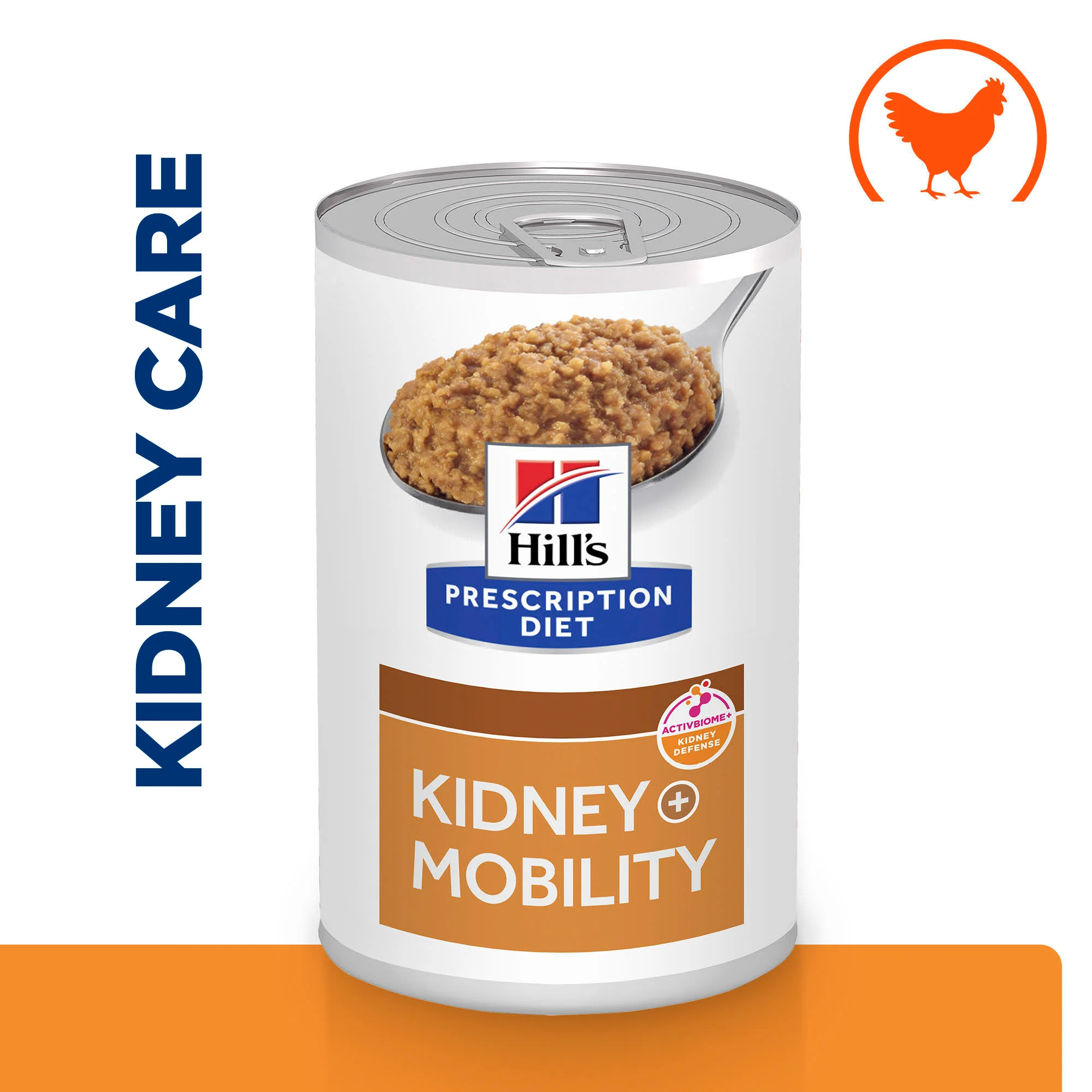 Hill's Prescription Diet k/d + Mobility Wet Dog Food with Chicken - 12 x 370g Can - Image 2