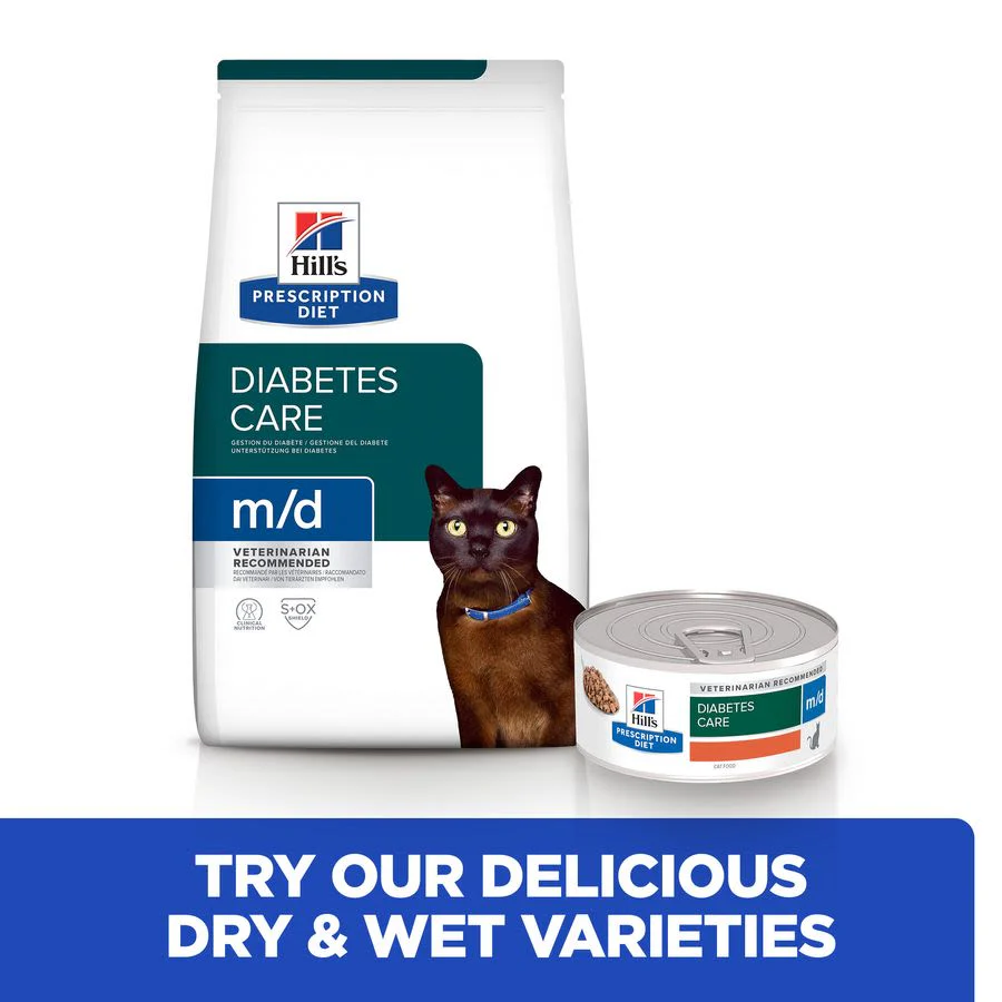 Hill's Prescription Diet m/d Diabetes Care Adult/Senior Dry Cat Food with Chicken - Image 4