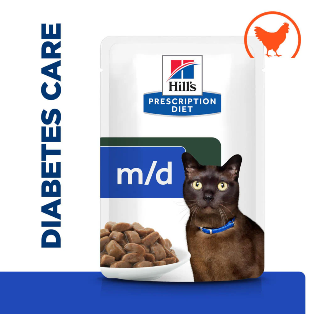 Hill's Prescription Diet m/d Diabetes Care Wet Cat Food - Chicken - Image 2