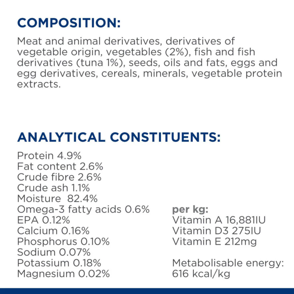 Hill's Prescription Diet Metabolic + Mobility Weight Management Stew Dog Food - Tuna & Vegetables - Image 3