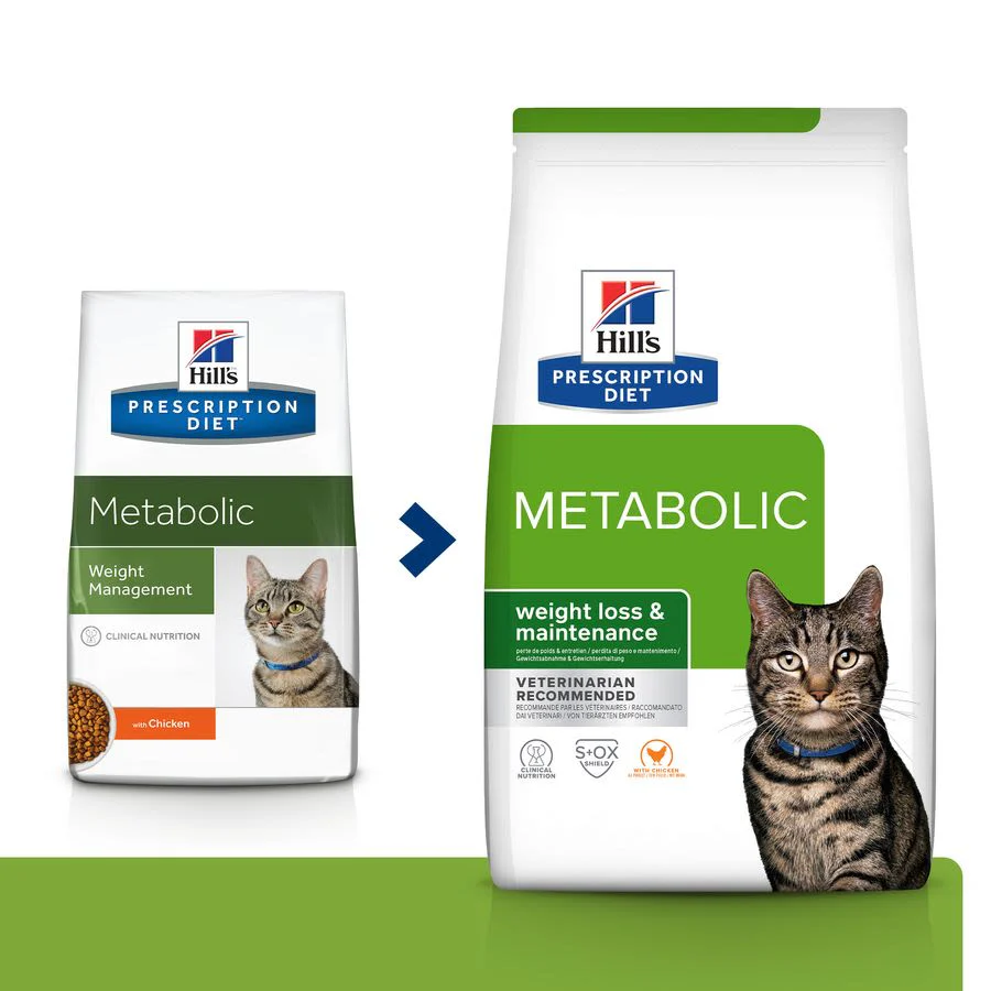 Hill's Prescription Diet Metabolic Weight Management Adult/Senior Dry Cat Food - Chicken - Image 3