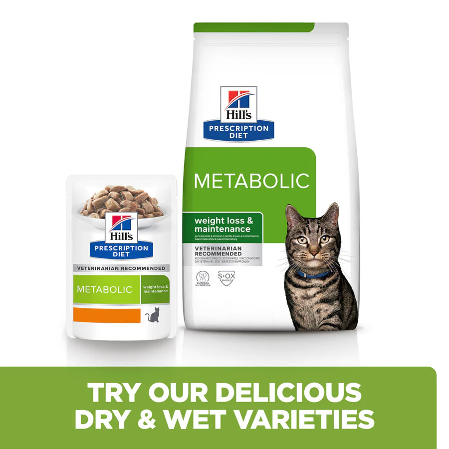 Hill's Prescription Diet Metabolic Weight Management Adult/Senior Dry Cat Food - Chicken - Image 4