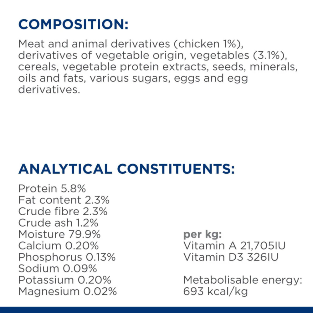 Hill's Prescription Diet Metabolic Weight Management Stew Wet Dog Food - Chicken and Added Vegetables - Image 6