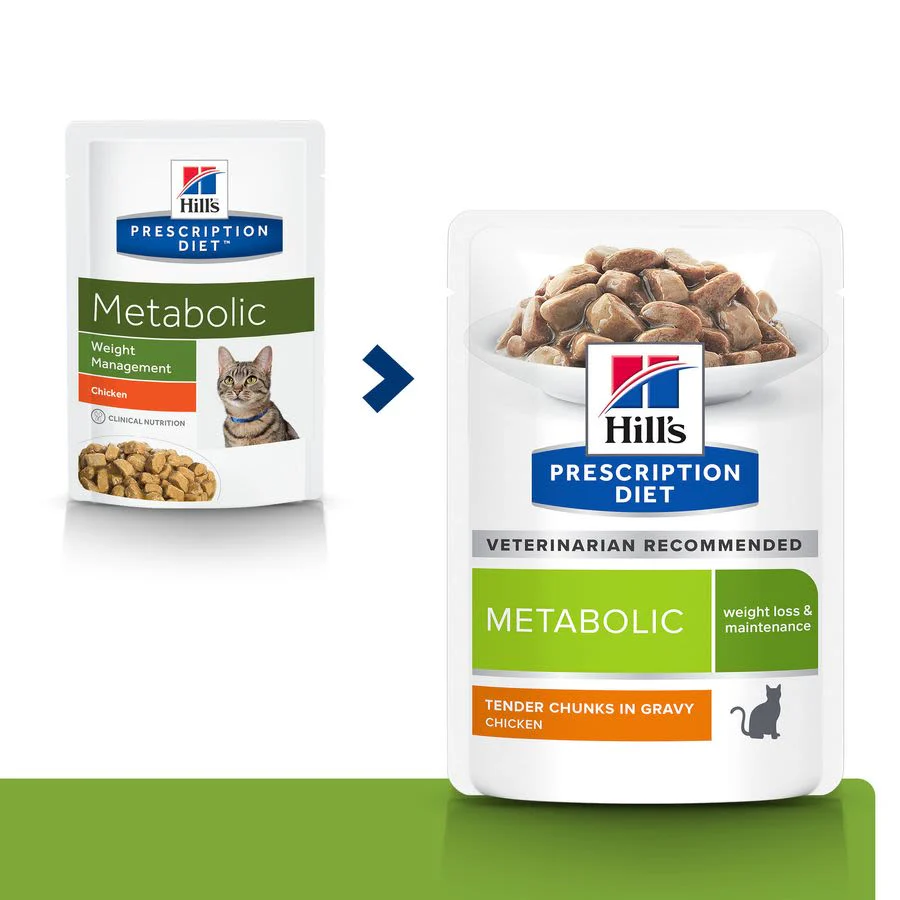 Hill's Prescription Diet Metabolic Weight Management Wet Cat Food - Chicken - Image 3