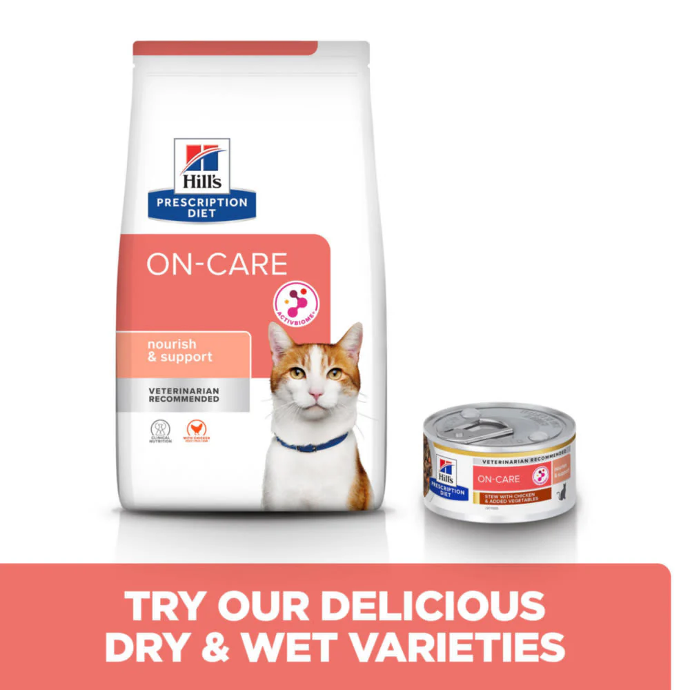 Hill's Prescription Diet On-Care Stew for Cats with Chicken & Vegetables Wet Cat Food - Image 6