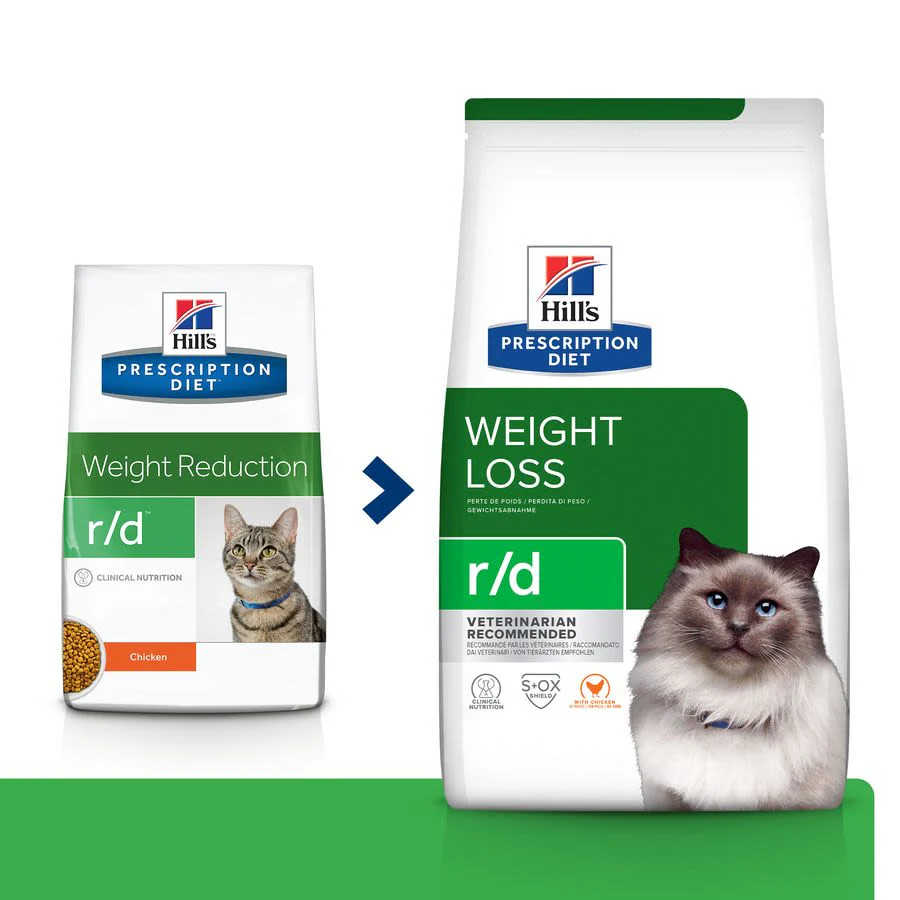 Hill's Prescription Diet r/d Weight Reduction Dry Cat Food with Chicken - Image 3