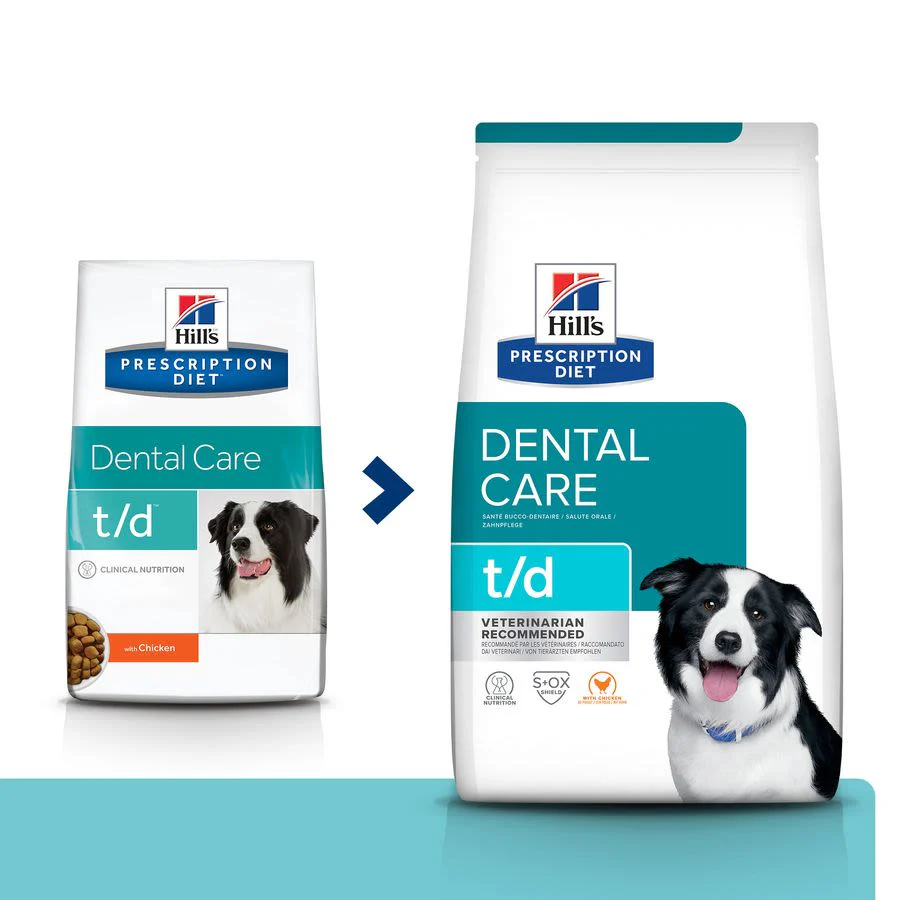 Hill's Prescription Diet t/d Dental Care Adult/Senior Dry Dog Food - Chicken - Image 3