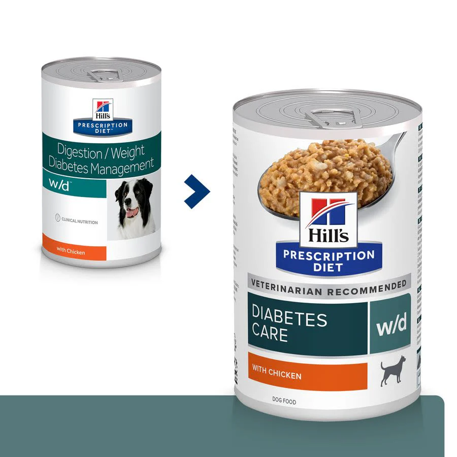 Hill's Prescription Diet w/d Diabetes Care Wet Dog Food - Chicken - Image 4