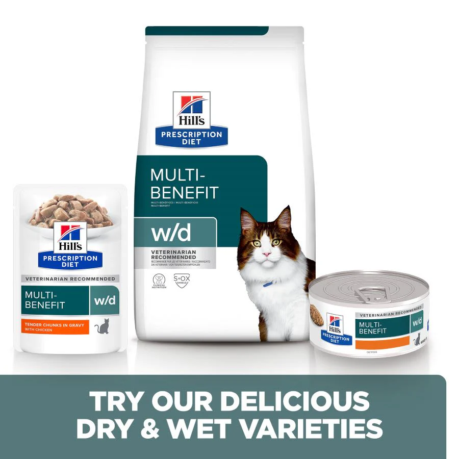 Hill's Prescription Diet w/d Multi-Benefit Wet Cat Food - Chicken - Image 3