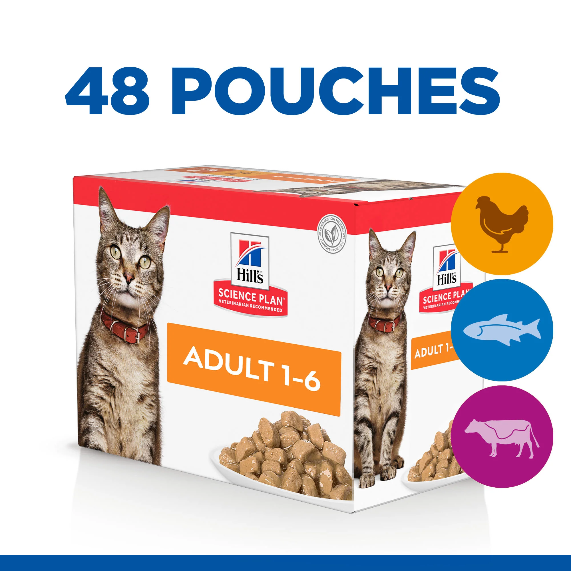 Hill's Science Plan Adult Light Chicken, Beef & Ocean Fish Wet Cat Food - Image 2