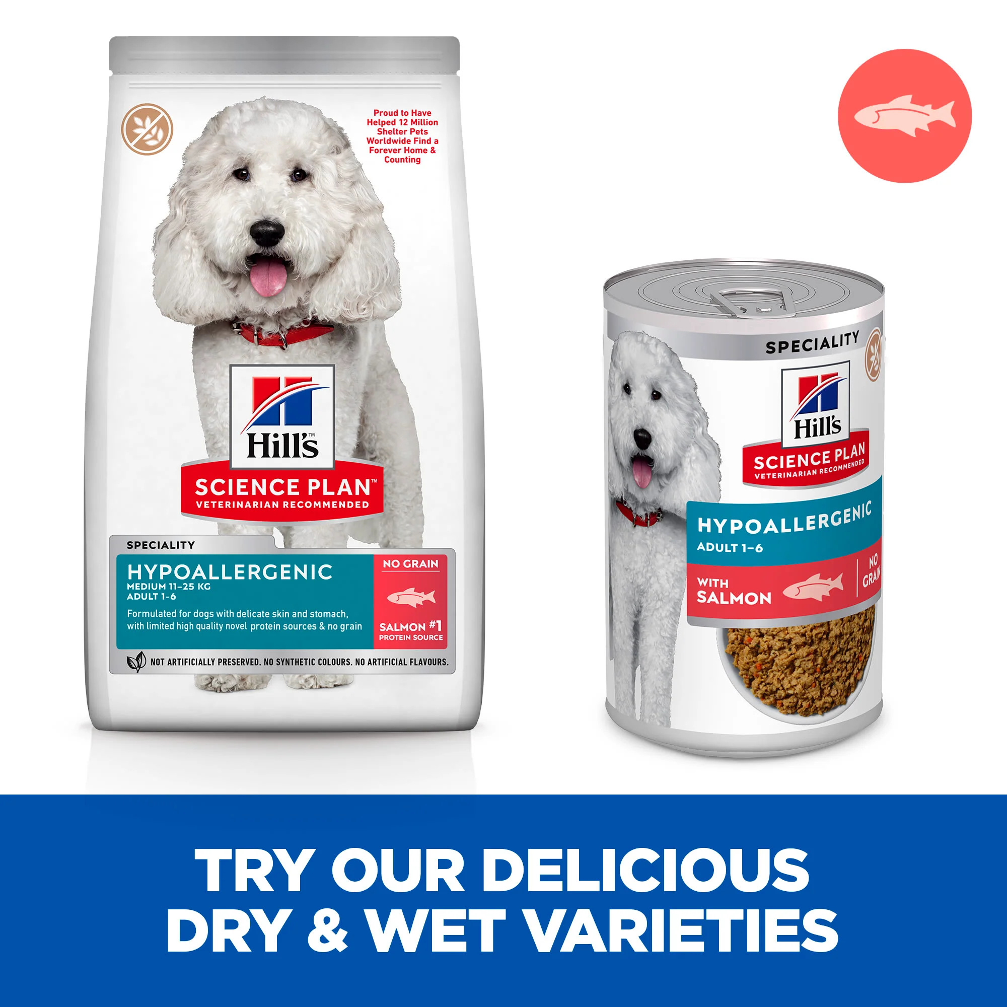 Hill's Science Plan Canine Adult Hypoallergenic with Salmon Wet Dog Food - Image 4