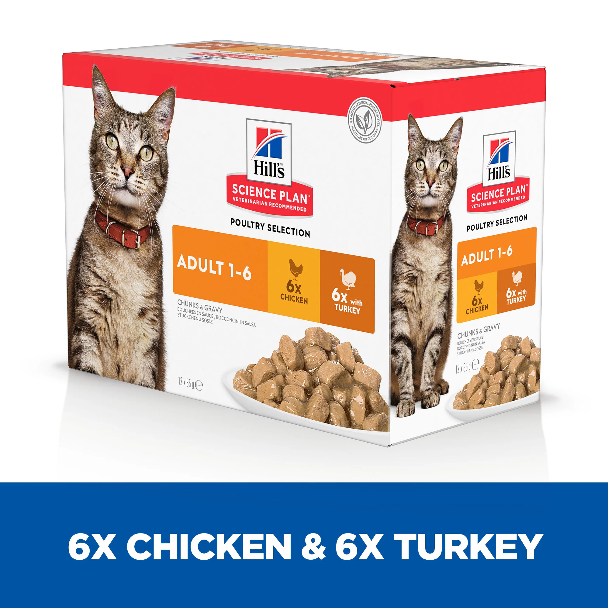 Hill's Science Plan Feline Adult 1-6 Wet Food - Poultry Selection - Image 3