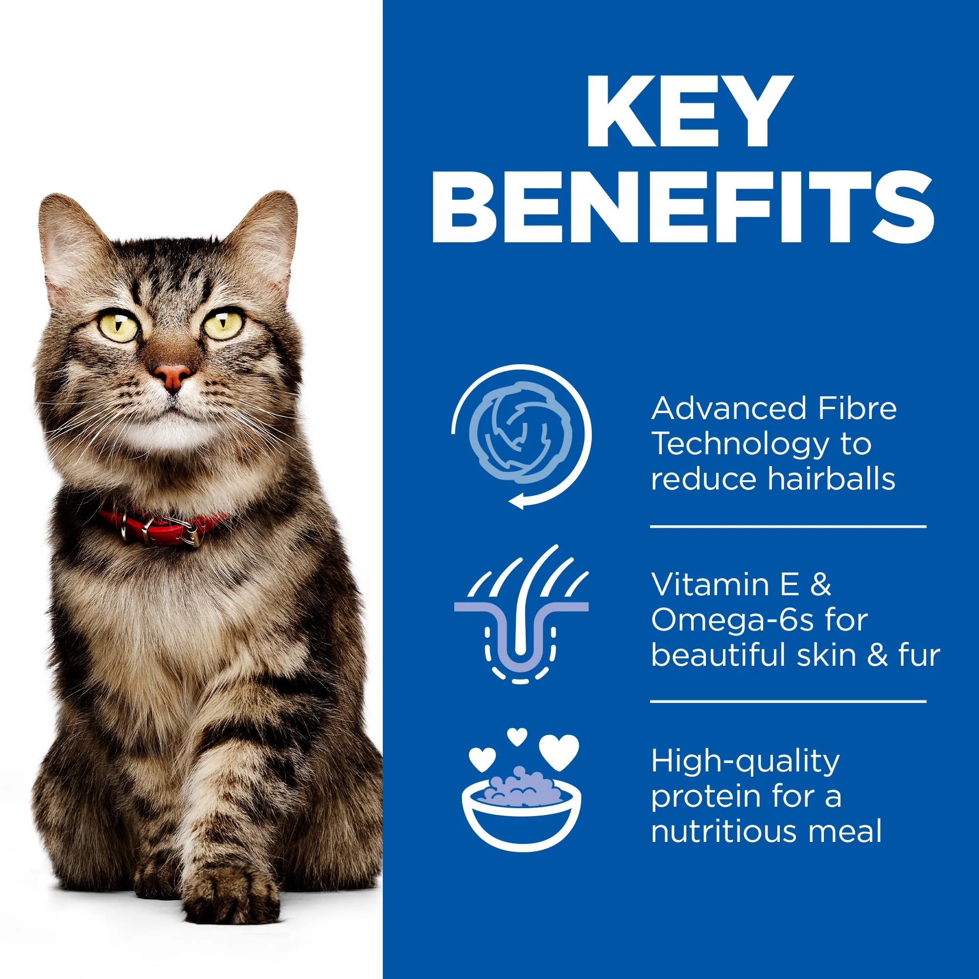 Hill's Science Plan Hairball & Perfect Coat Adult Dry Cat Food - Chicken - Image 9