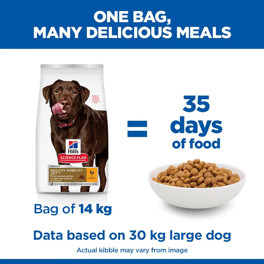 Hill's Science Plan Healthy Mobility Large Adult 1+ Dry Dog Food - Chicken - Image 6
