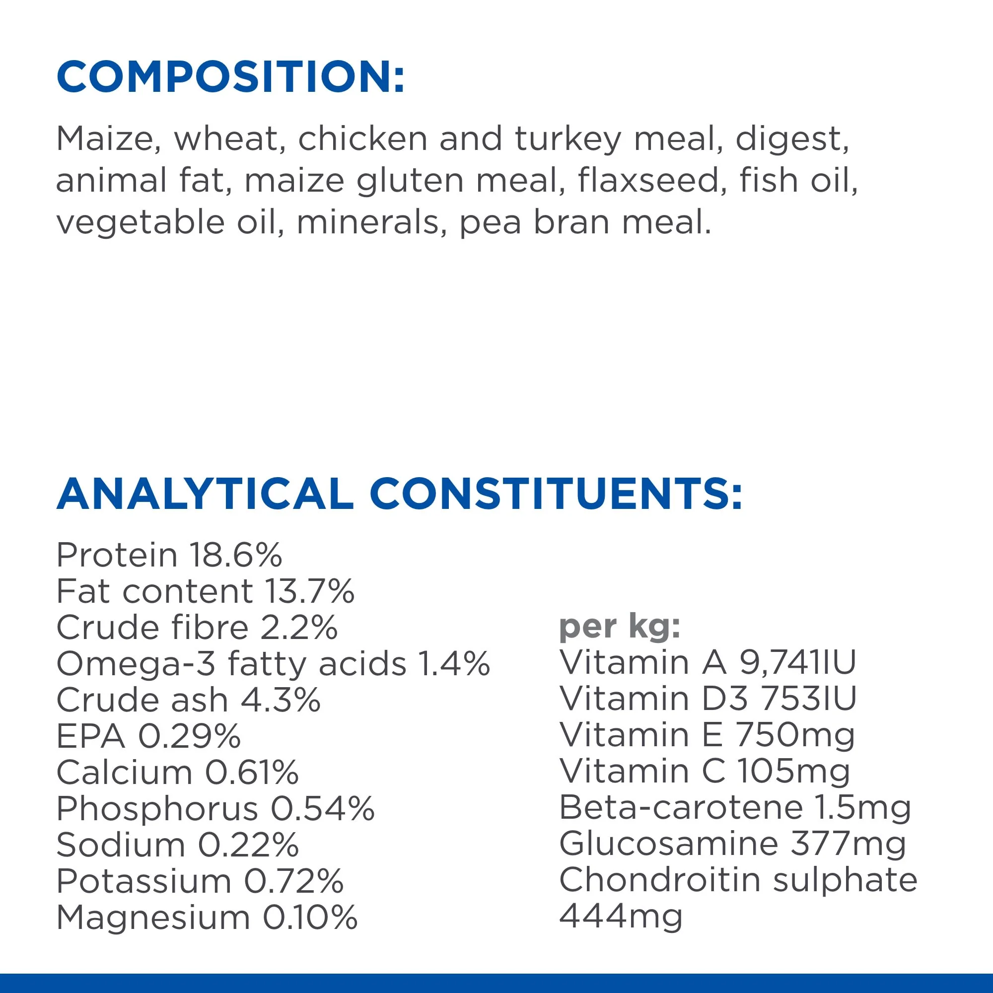 Hill's Science Plan Healthy Mobility Small & Mini Adult1+ Dry Dog Food- Chicken - Image 4