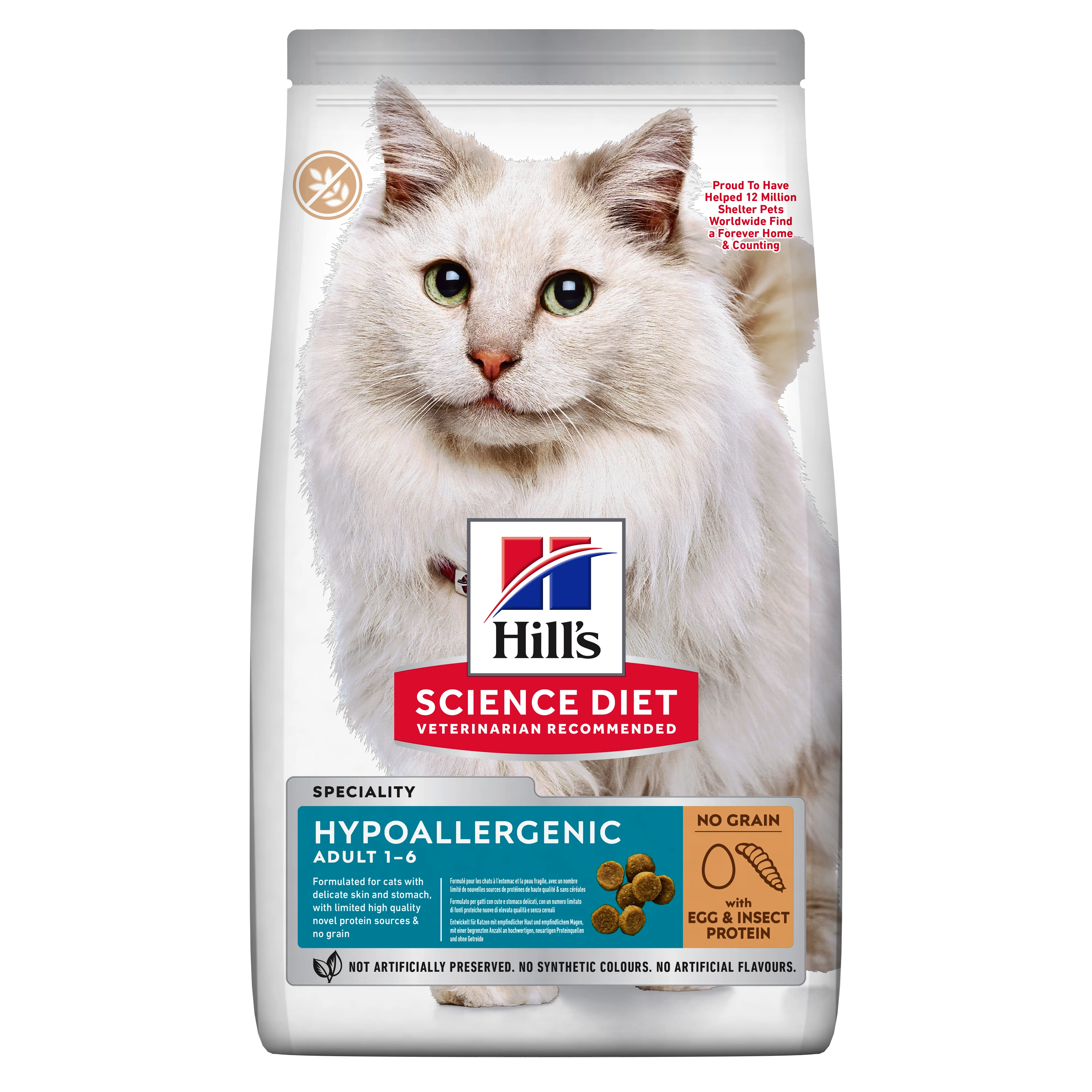 Hill's Science Plan Hypoallergenic Insect & Egg Adult Dry Cat Food