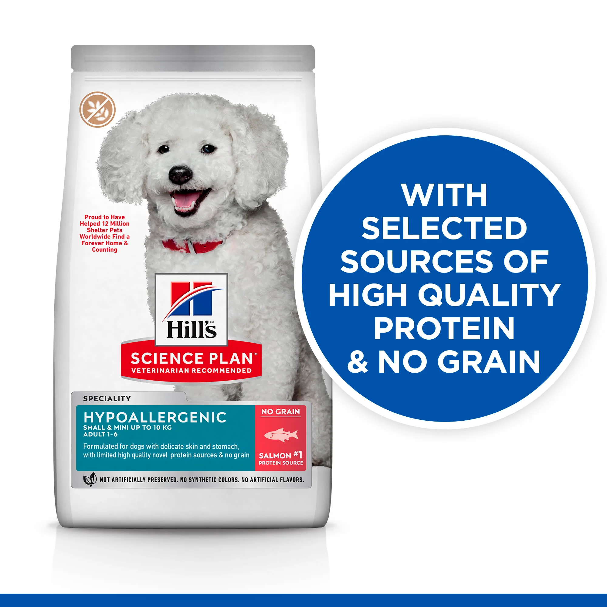 Hill's Science Plan Hypoallergenic Small & Mini Adult Dry Dog Food - Salmon - Image 4