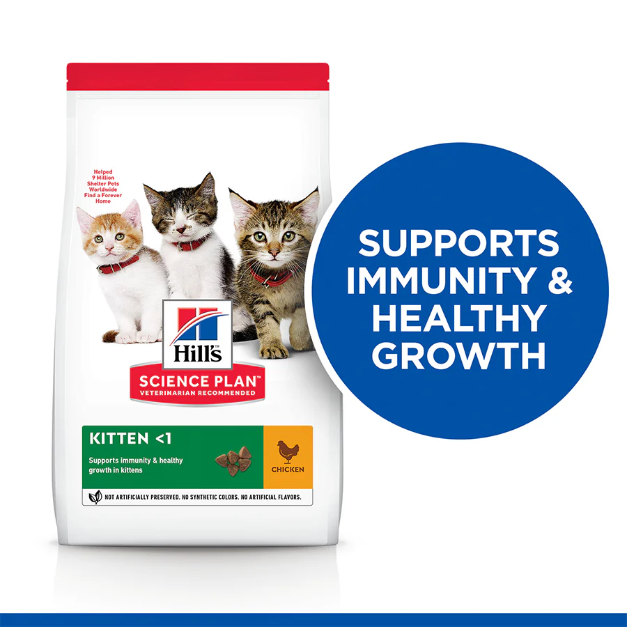 Hill's Science Plan Kitten <1 Dry Cat Food - Chicken - Image 5