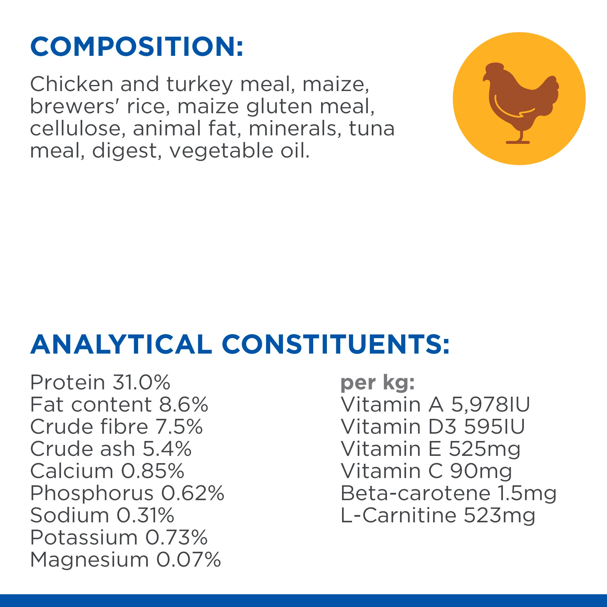 Hill's Science Plan Light Mature Adult Dry Cat Food - Chicken - Image 5