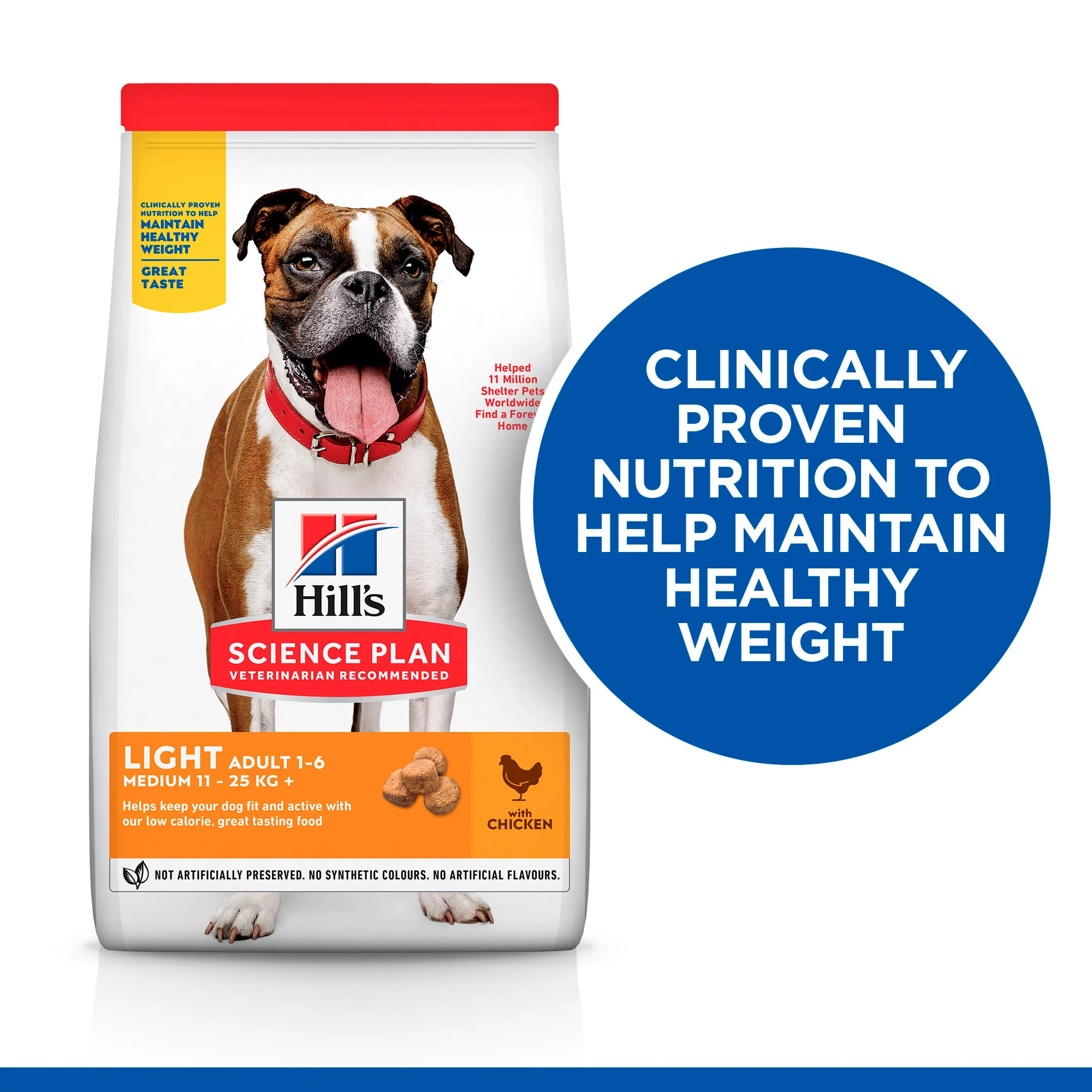Hill's Science Plan Light Medium Adult 1-6 Dry Dog Food - Chicken - Image 5