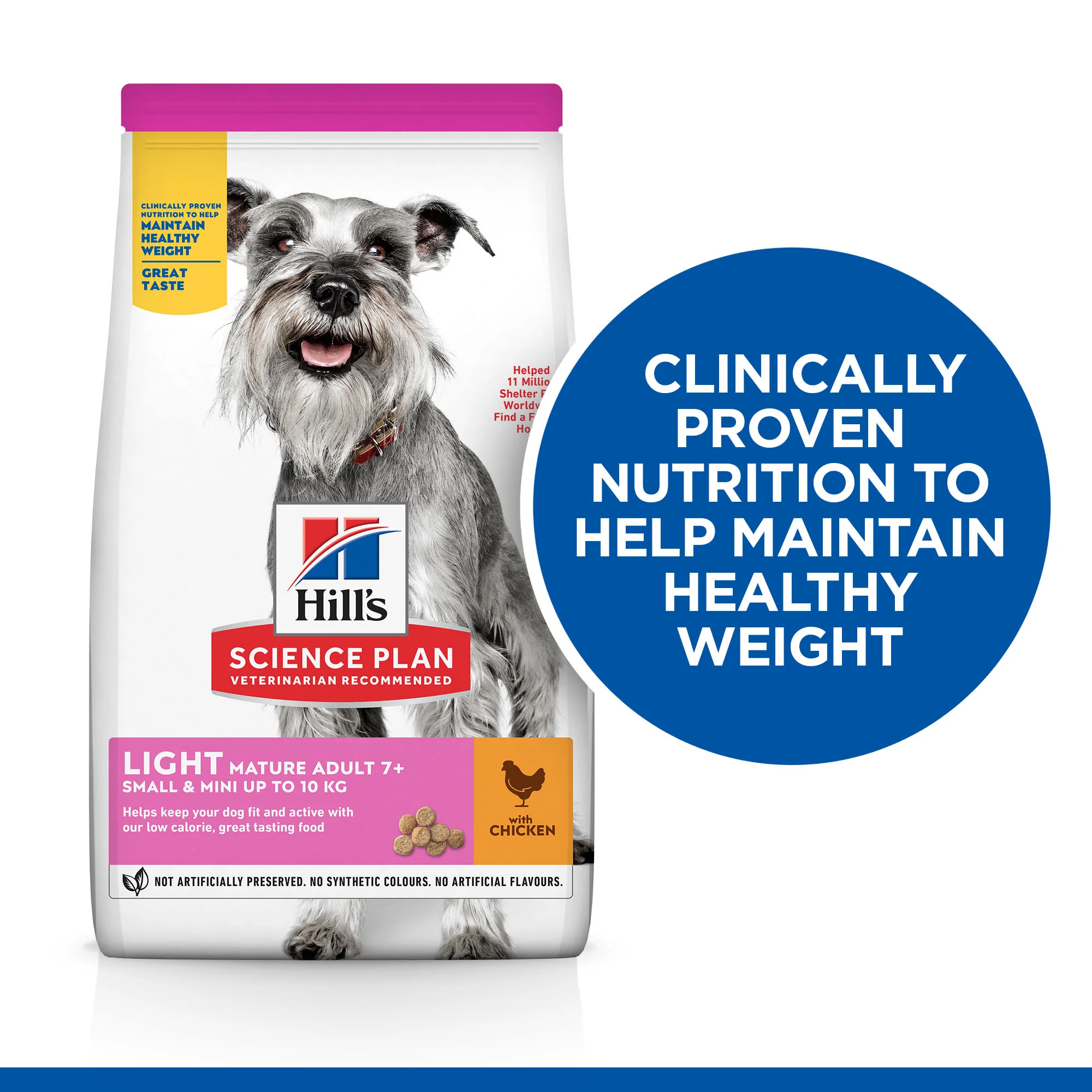 Hill's Science Plan Light Small & Mini Mature Adult 7+ Dry Dog Food - Chicken - Image 4