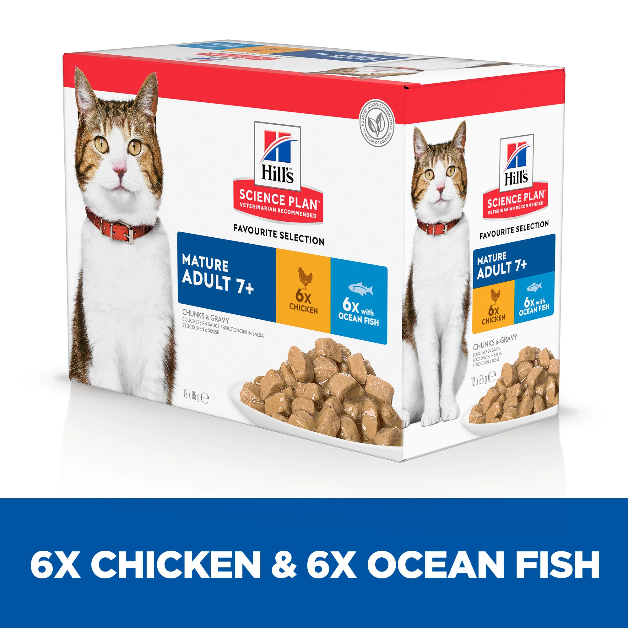 Hill's Science Plan Mature Adult 7+ Wet Cat Food Pouches - Favourite Selection - Image 4