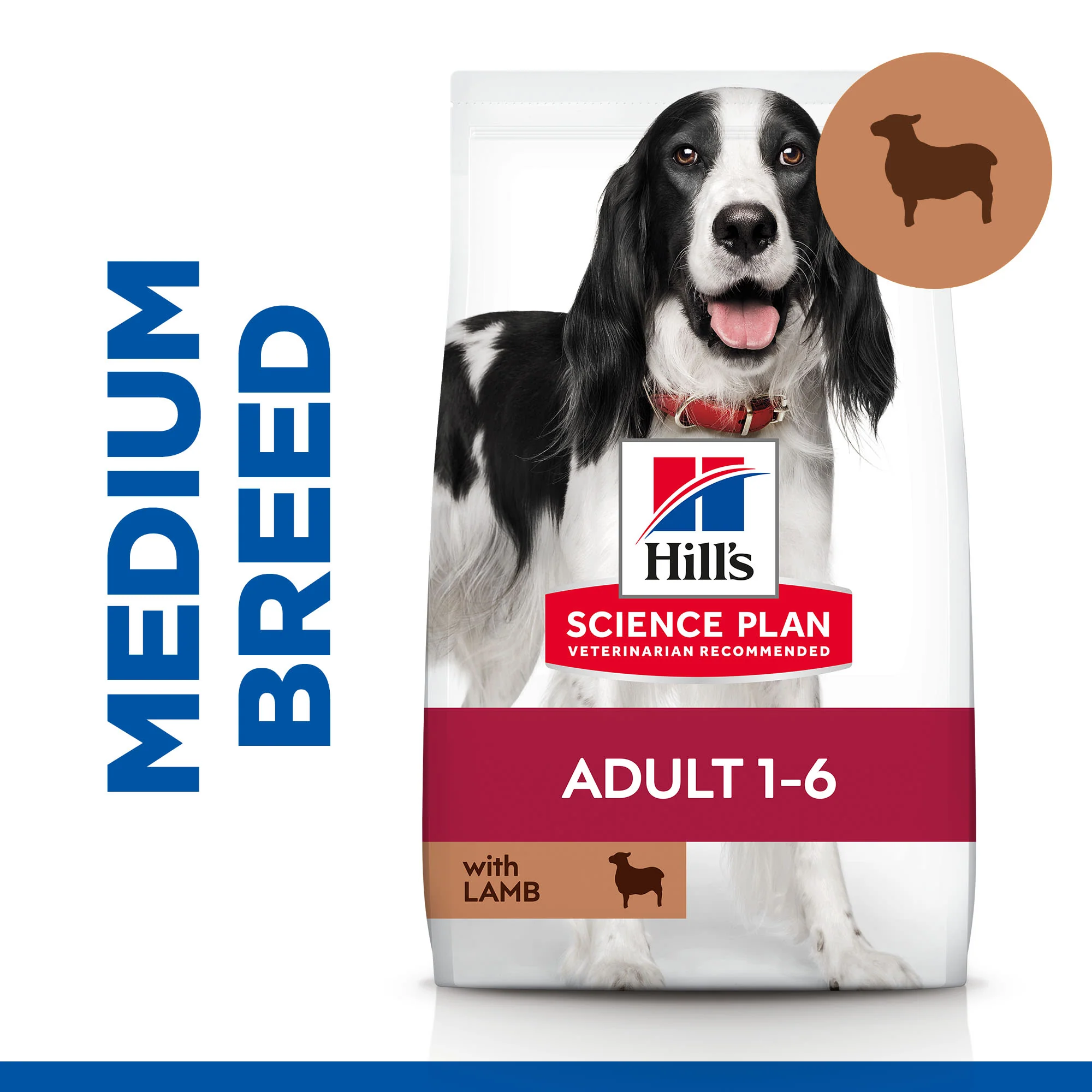 Hill's Science Plan Medium Adult 1-6 Dry Dog Food - Lamb & Rice - Image 2