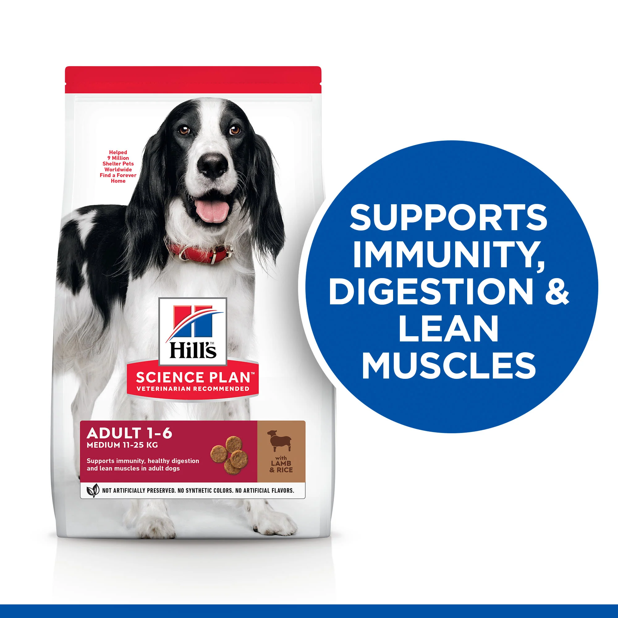 Hill's Science Plan Medium Adult 1-6 Dry Dog Food - Lamb & Rice - Image 4