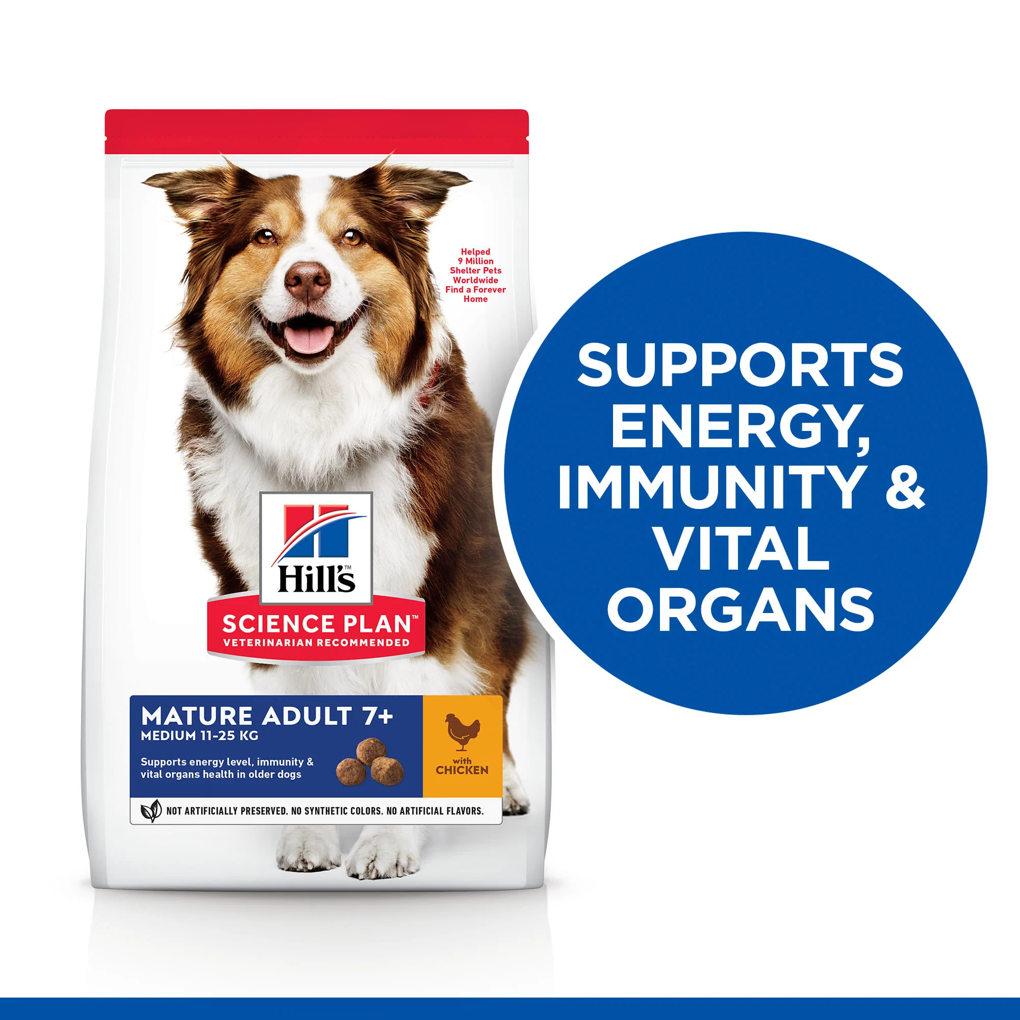 Hill's Science Plan Medium Mature Adult 7+ Dry Dog Food - Chicken - Image 5