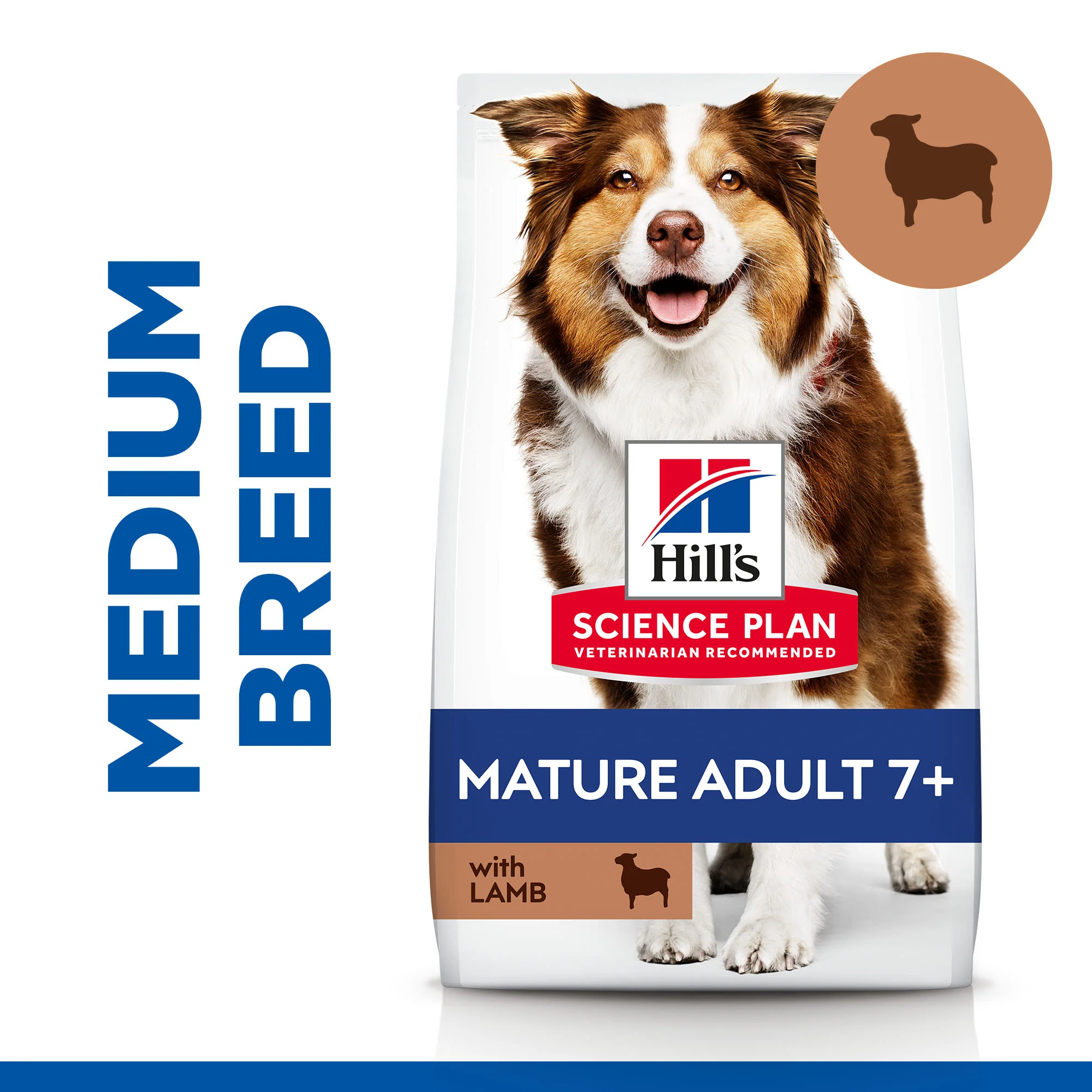 Hill's Science Plan Medium Mature Adult7+ Dry Dog Food - Lamb & Rice - Image 2