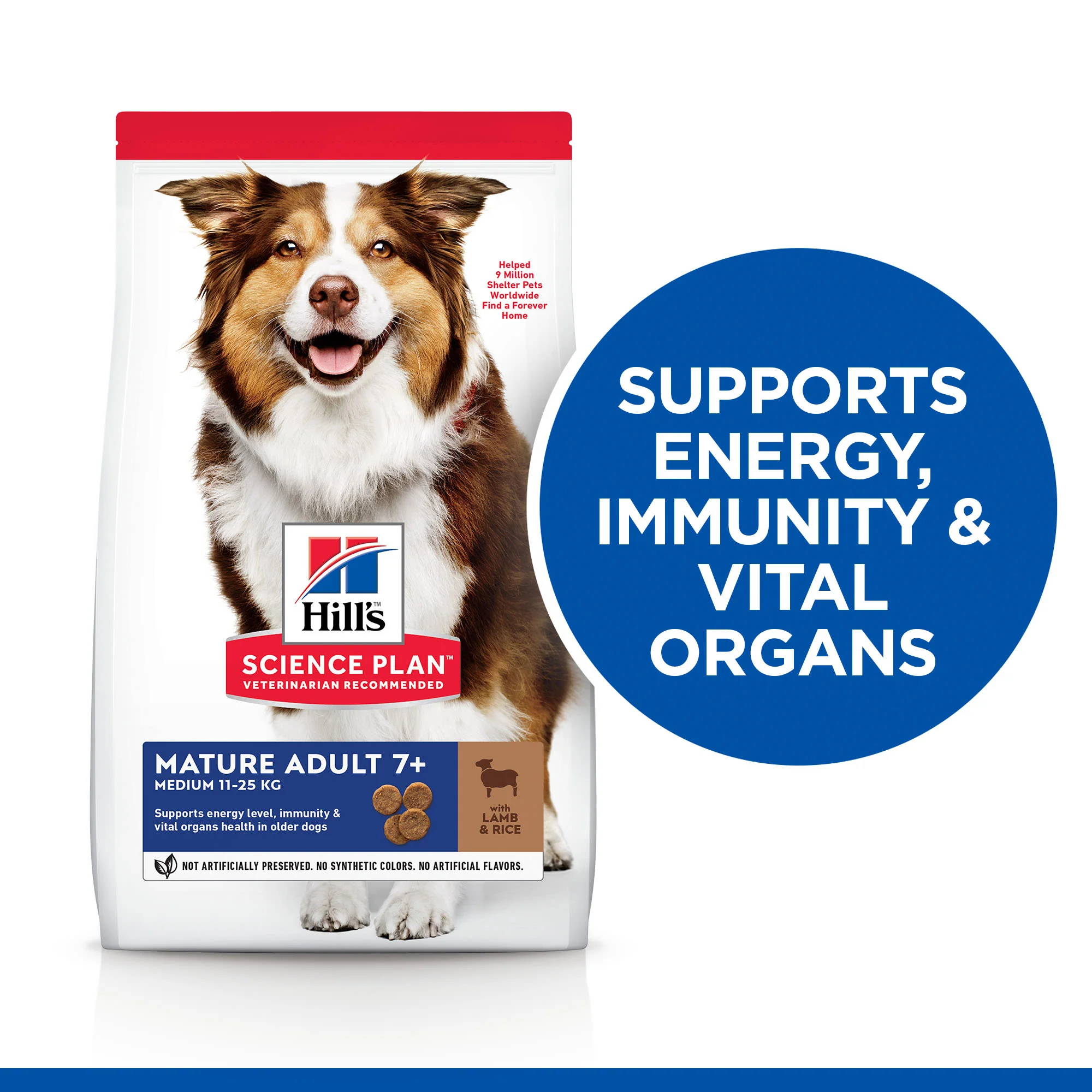 Hill's Science Plan Medium Mature Adult7+ Dry Dog Food - Lamb & Rice - Image 5