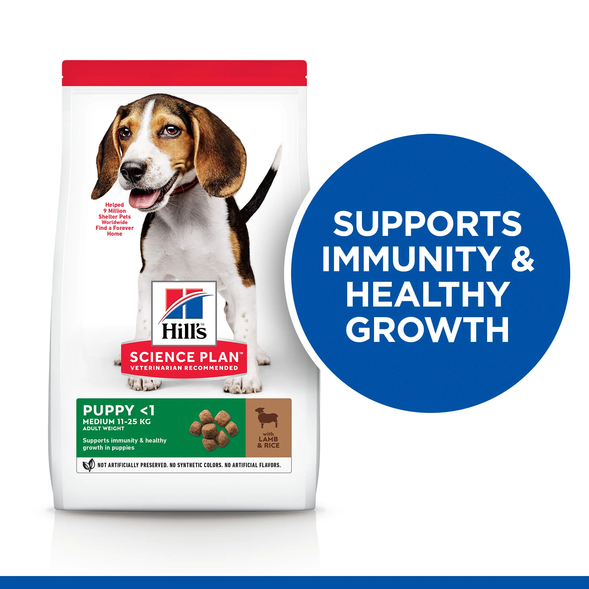 Hill's Science Plan Medium Puppy <1 Dry Dog Food - Lamb & Rice - Image 4
