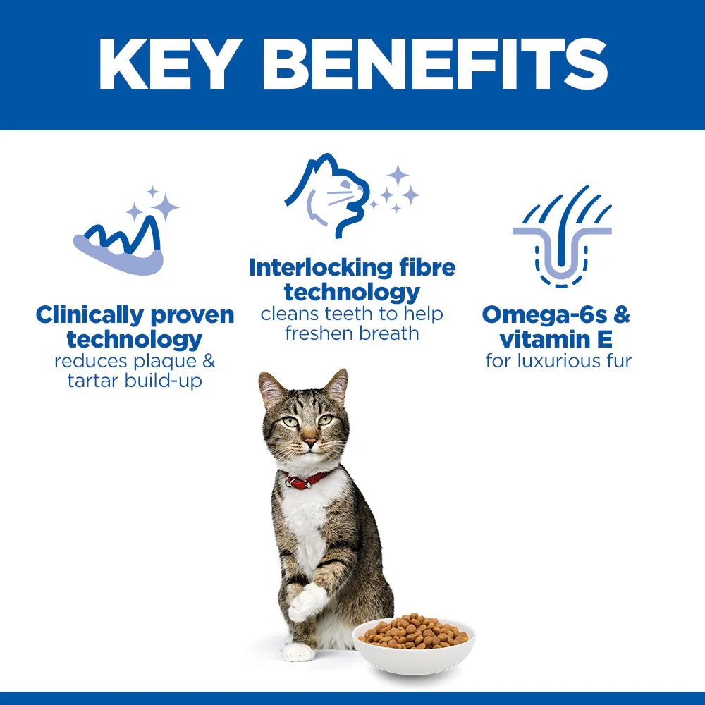 Hill's Science Plan Oral Care Adult 1+ Dry Cat Food - Chicken - Image 6