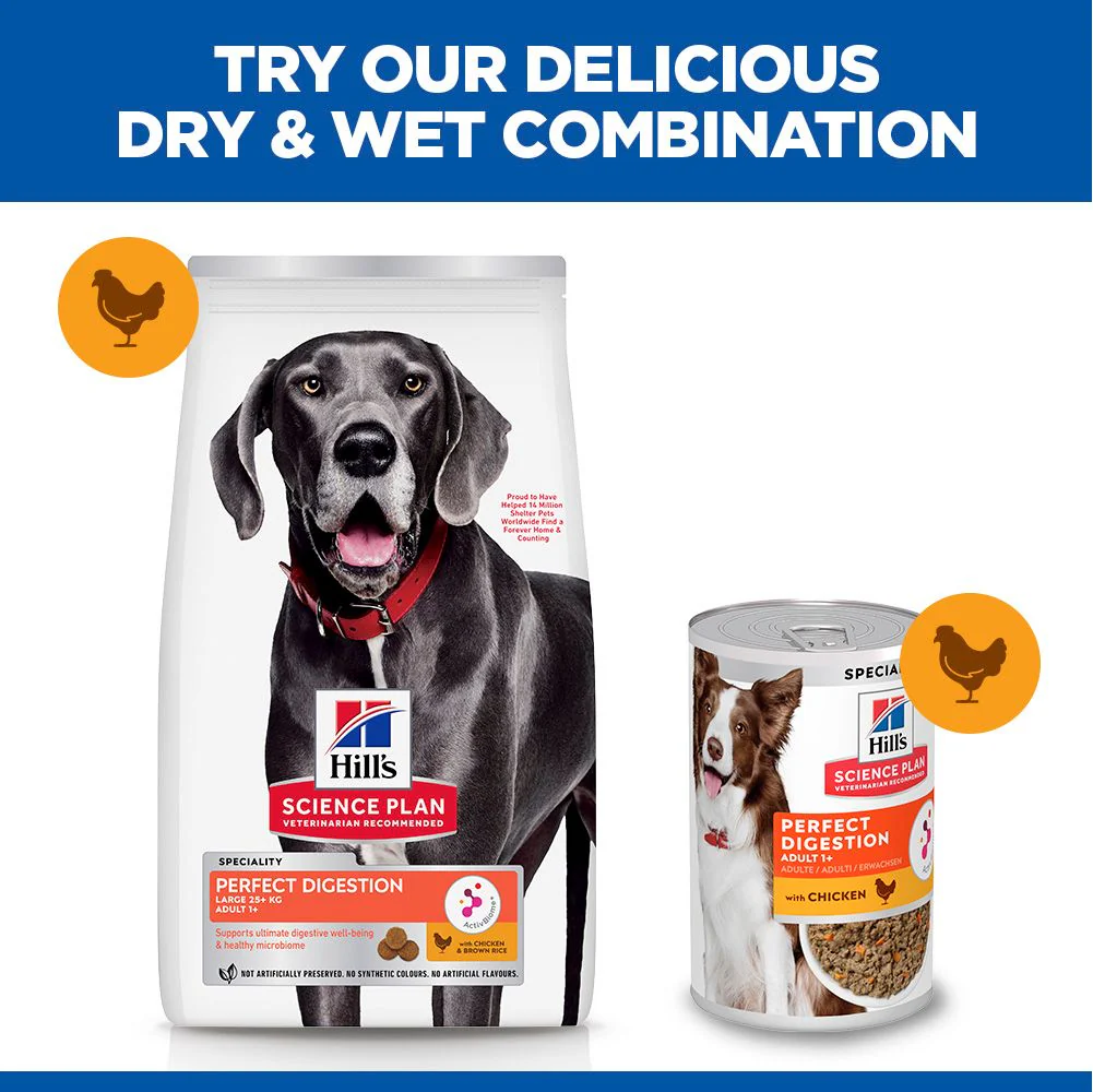 Hill's Science Plan Perfect Digestion Large Breed Adult 1+ Dry Dog Food - Chicken & Brown Rice - Image 5