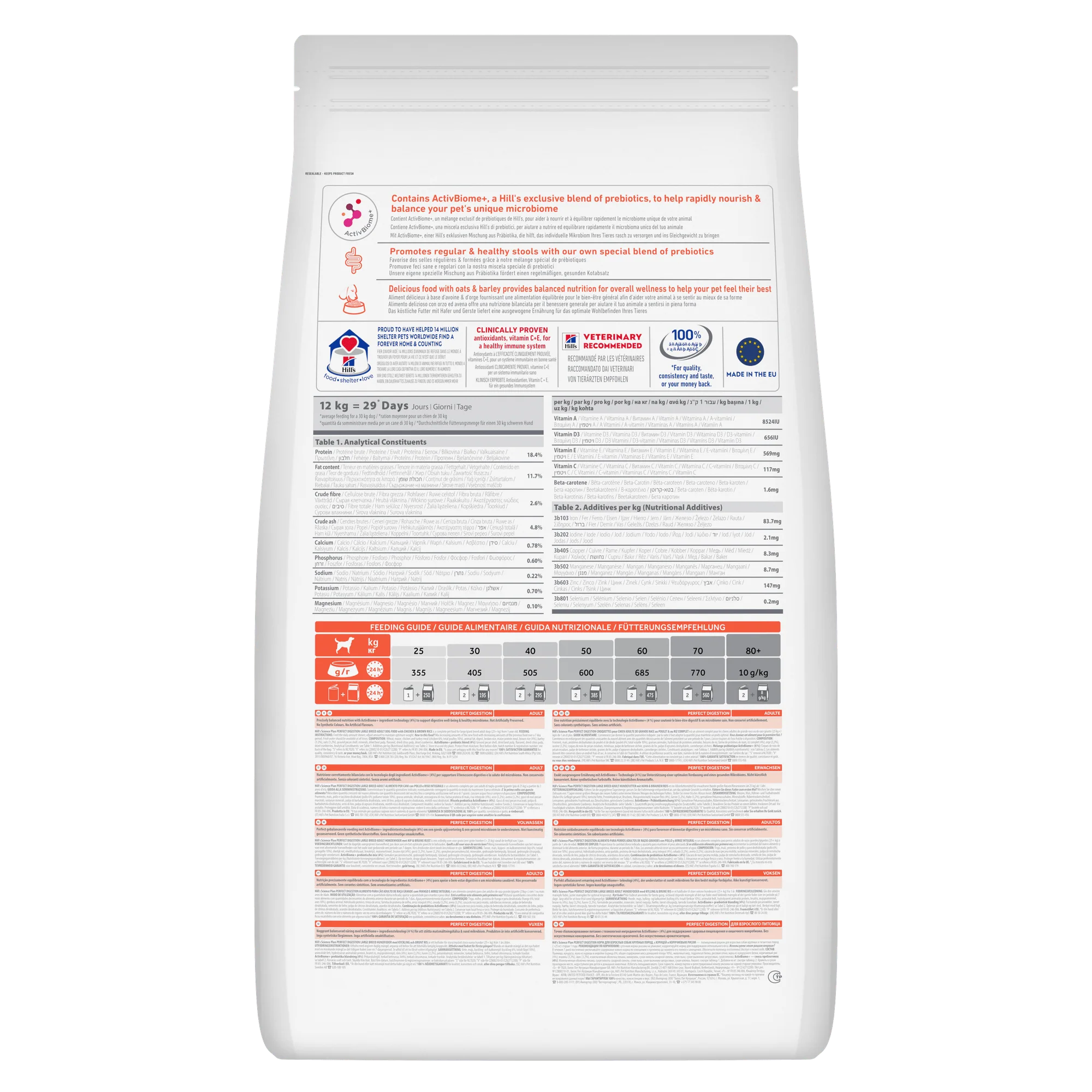 Hill's Science Plan Perfect Digestion Large Breed Adult 1+ Dry Dog Food - Chicken & Brown Rice - Image 9